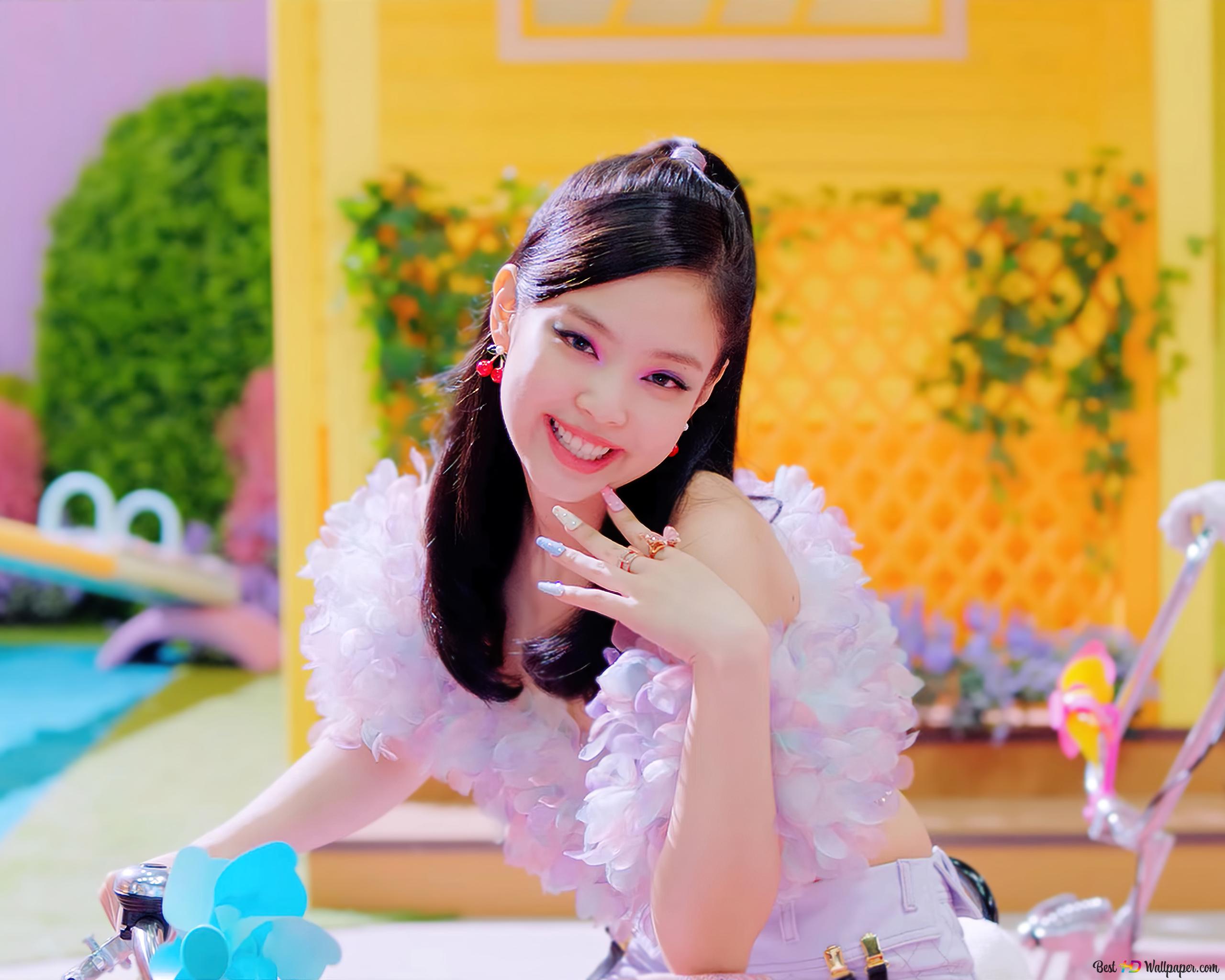 BlackPink's Cute Jennie Kim In 'Ice Cream' M V 4K Wallpaper Download