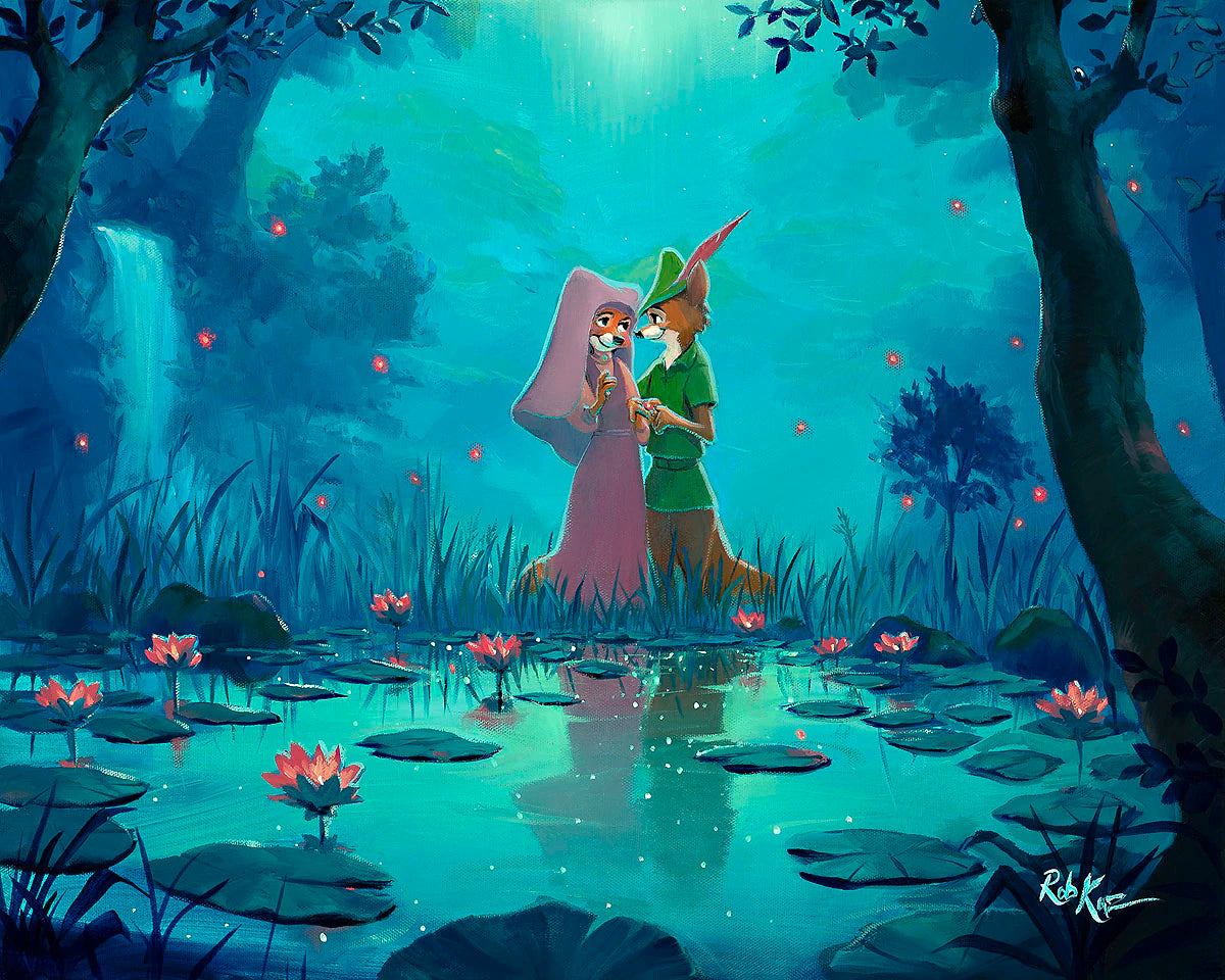 Robin Hood Walt Disney Fine Art Rob Kaz Signed Limited Edition of 195