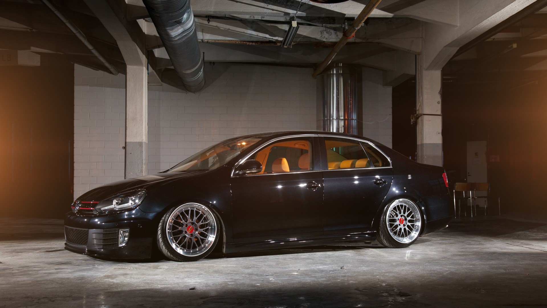 Wallpaper, BBS, rims, Stance, Sedan, Volkswagen Jetta, wheel, rim, land vehicle, automotive design, automobile make, luxury vehicle, family car, compact car, executive car, sports sedan, mid size car, volkswagen gti 1920x1080