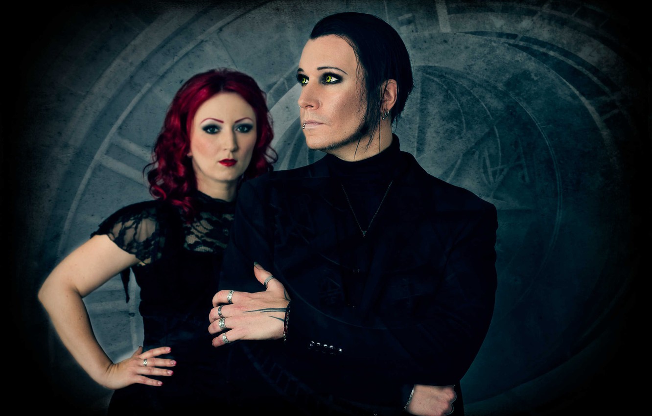 Wallpaper music, Gothic, group, darkwave, Ulrike Goldmann, Chris Pohl, BlutEngel, Ulrike Goldmann, Chris Paul image for desktop, section музыка