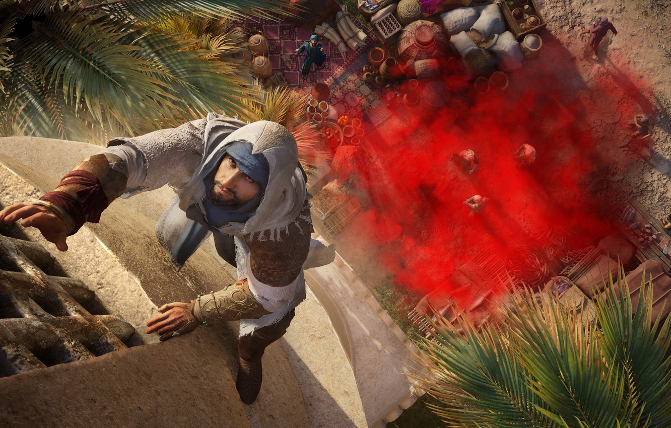 Wallpaper the city, assassin, Assassin's Creed Mirage, Basim image for desktop, section игры