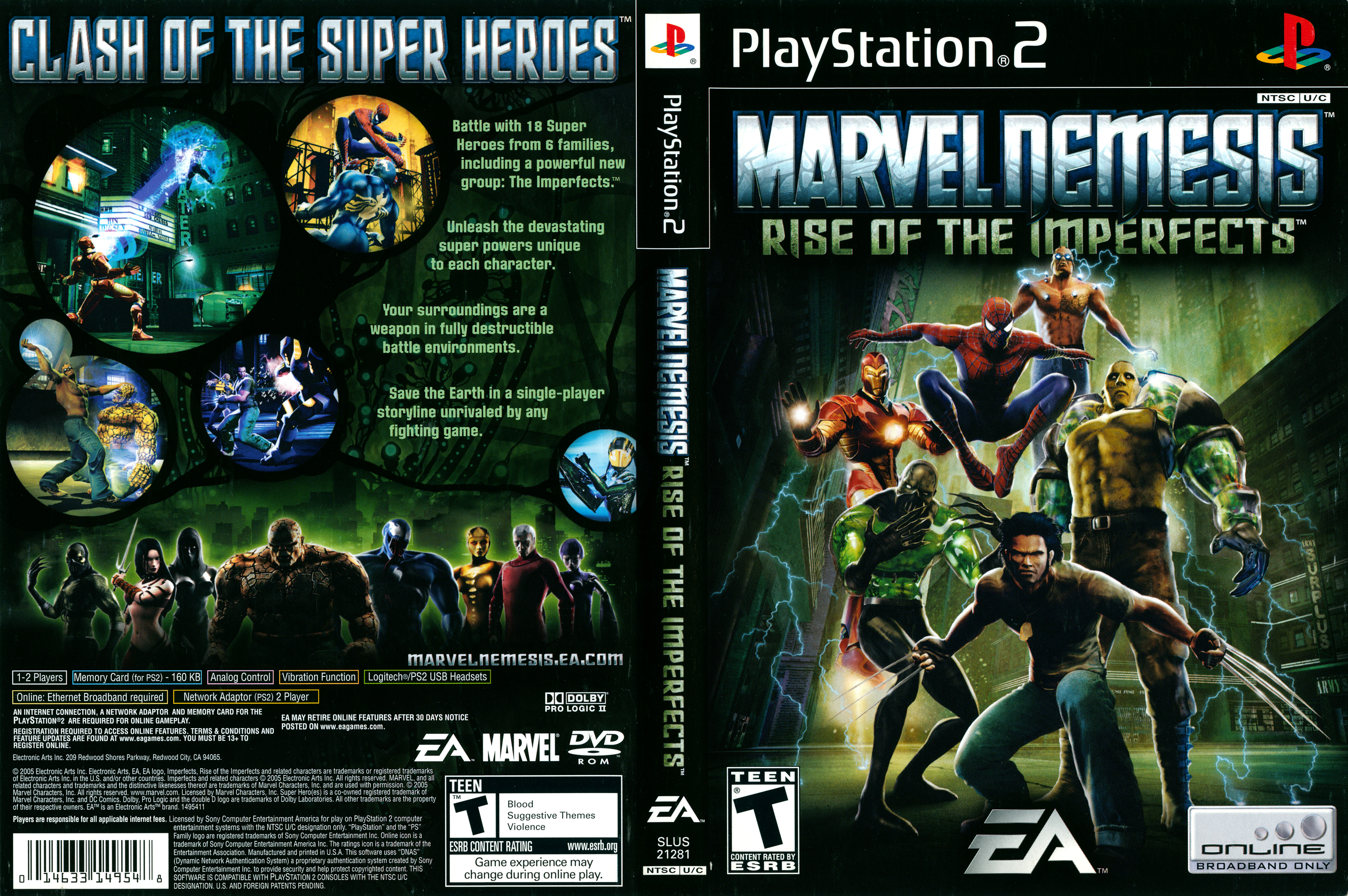 Marvel Nemesis Of The Imperfects [SLUS 21281] (Sony Playstation 2) Scans (1200DPI), Electronic Arts, Free Download, Borrow, and Streaming, Internet Archive