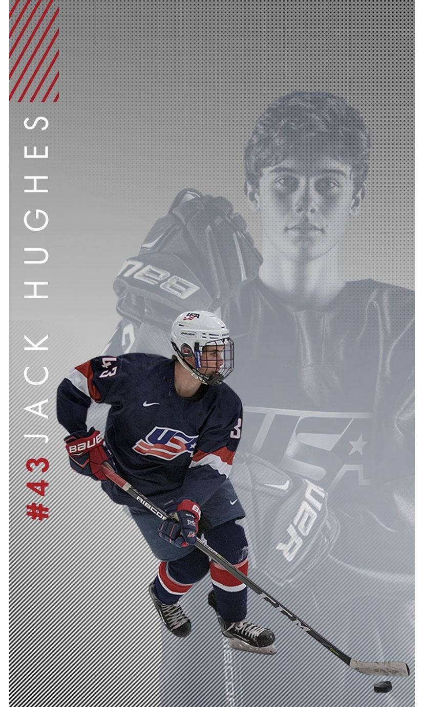 Download Jack Hughes USA Hockey Wallpaper