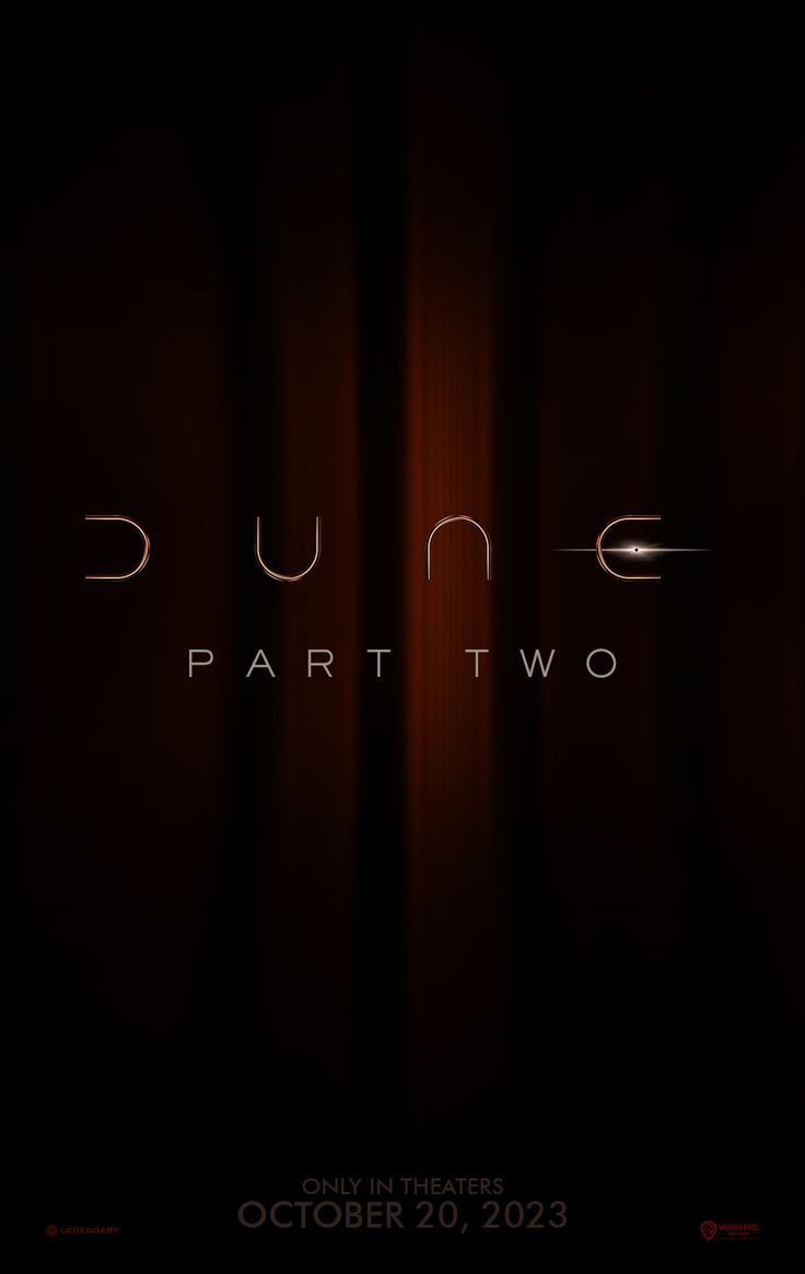 DUNE PART TWO Teaser Poster HD 2023 (DAte). Dune art, Dune film, Dune