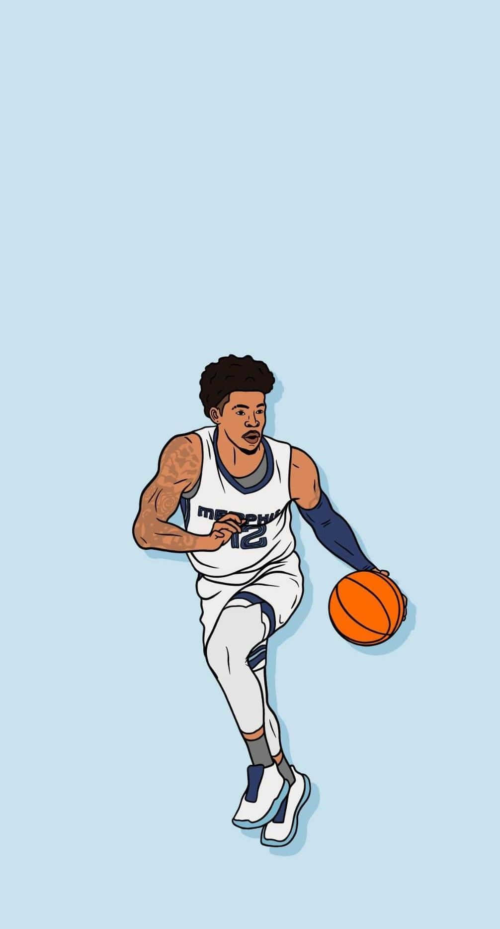 Download 'Jump on the court with your favorite NBA Cartoon players!' Wallpaper