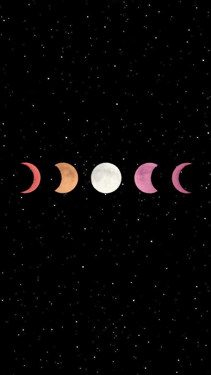 Lesbian moon phases wallpaper