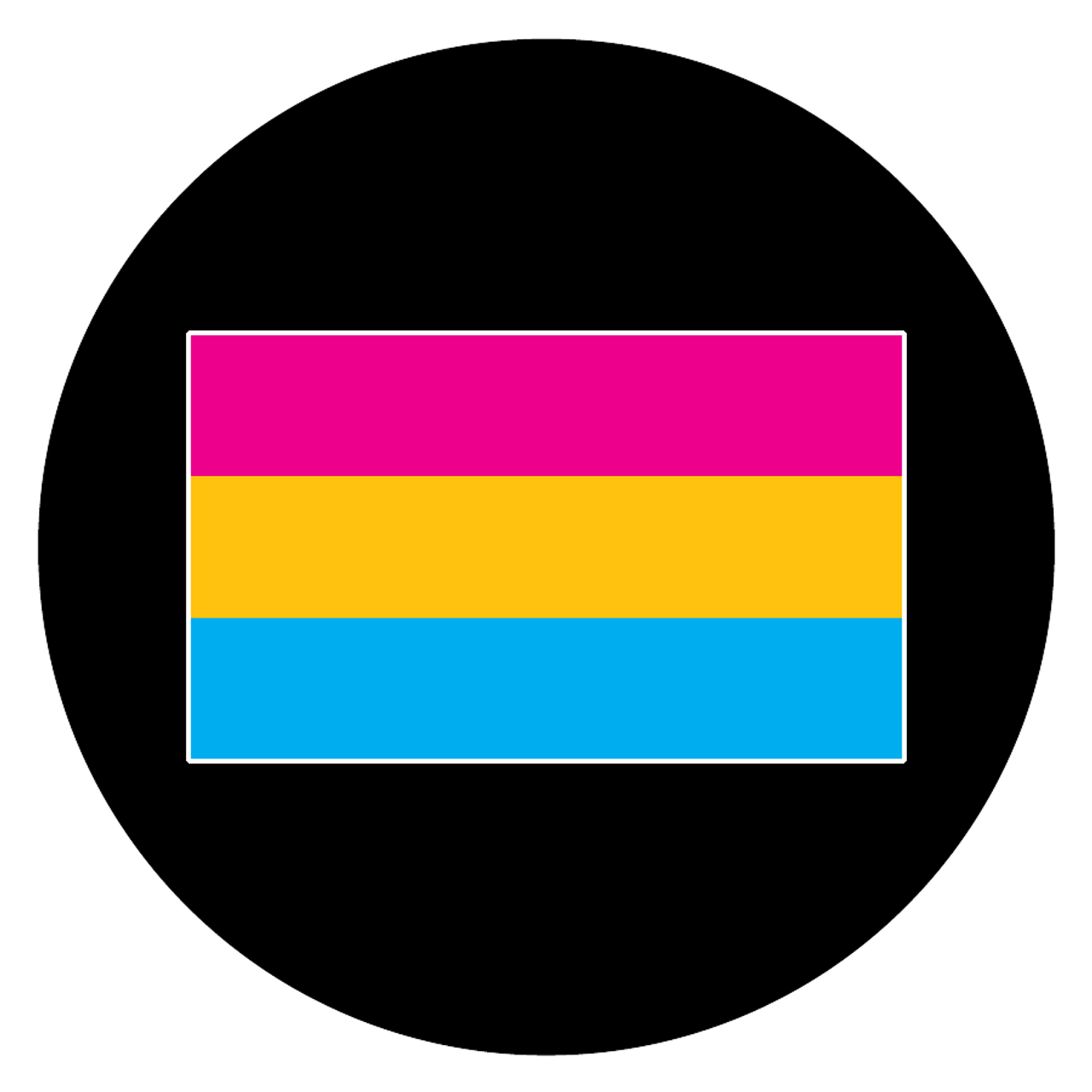 Pansexual Pride Flag Glass Gobo