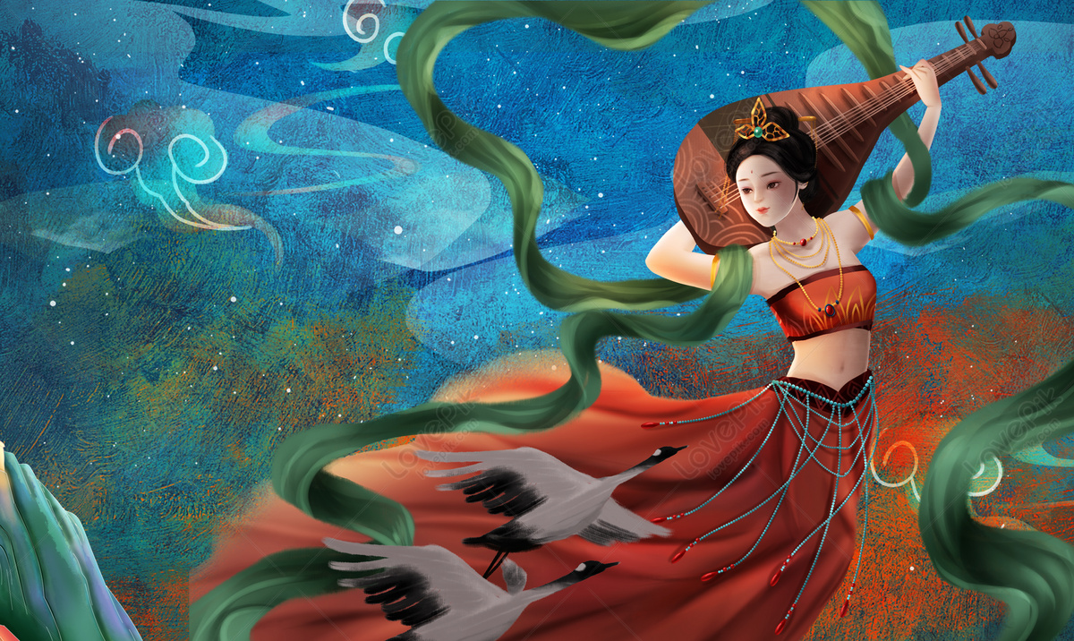 Dunhuang Wind Background Download Free. Banner Background Image