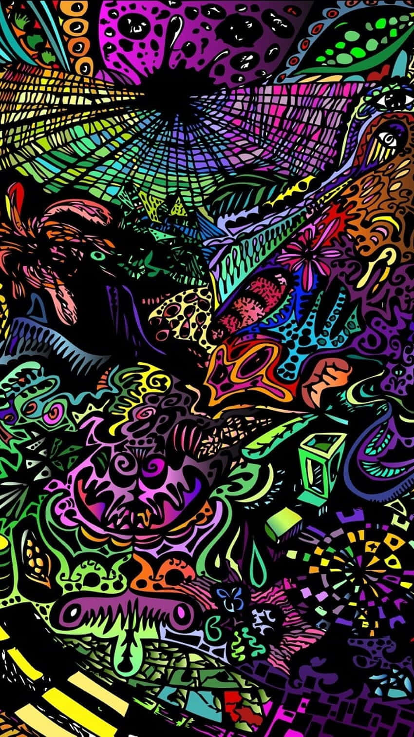 Download Explore the Far Out Depths of Your Mind With Trippy Stoner Wallpaper