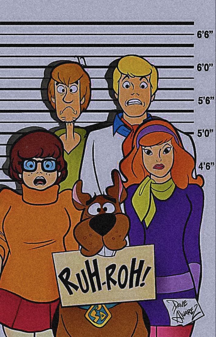 Scooby doo wallpaper. Cartoon posters, Retro poster, Vintage cartoon