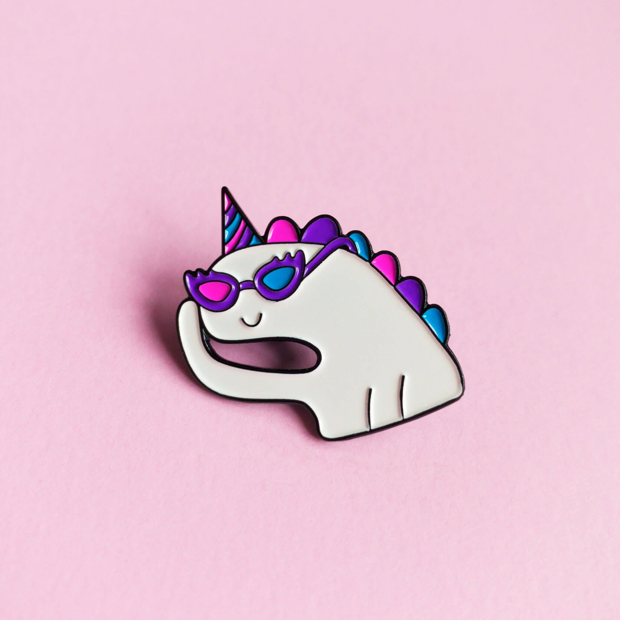Oh bi unicorn LGBT enamel pin