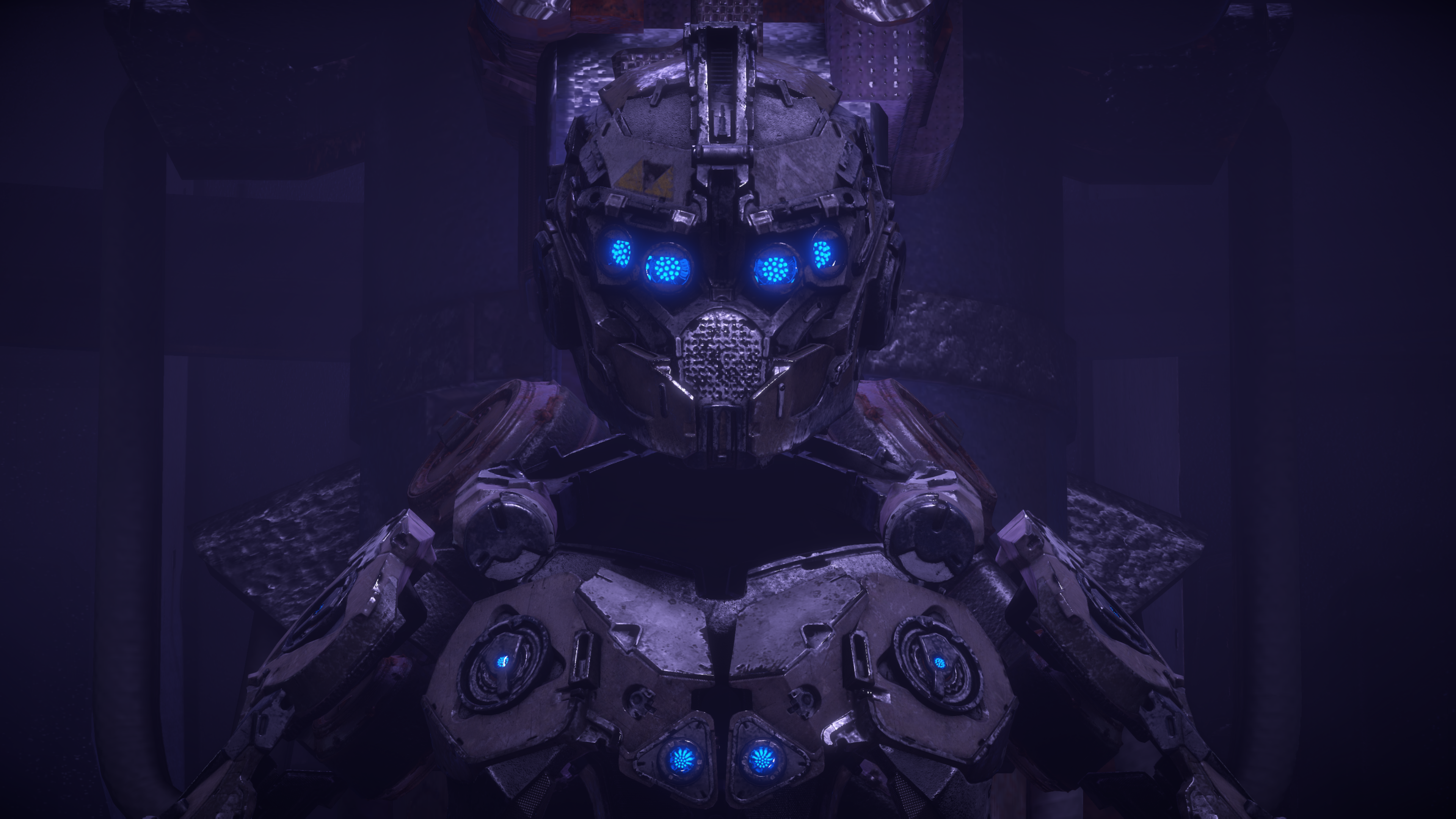 Wallpaper, Horizon Zero Dawn, video games, science fiction, cave, bunker, vault, exosuit, exoskeleton, mist, Light armor 3840x2160