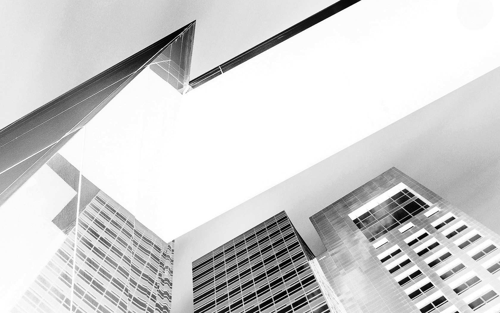 City Building Art Minimal Window Bw White Wallpaper