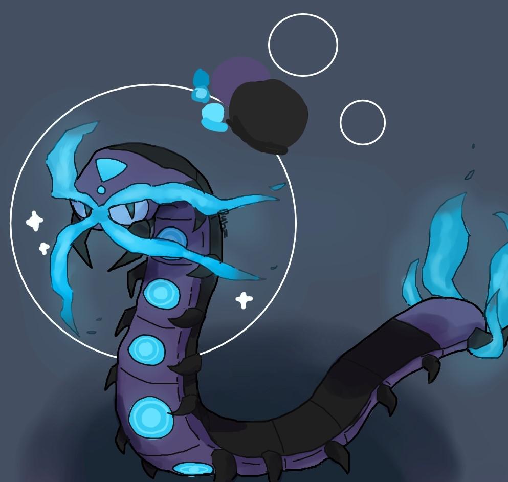 Centiskorch is one of my new fav mons, so I drew an alternate shiny! ( or form)