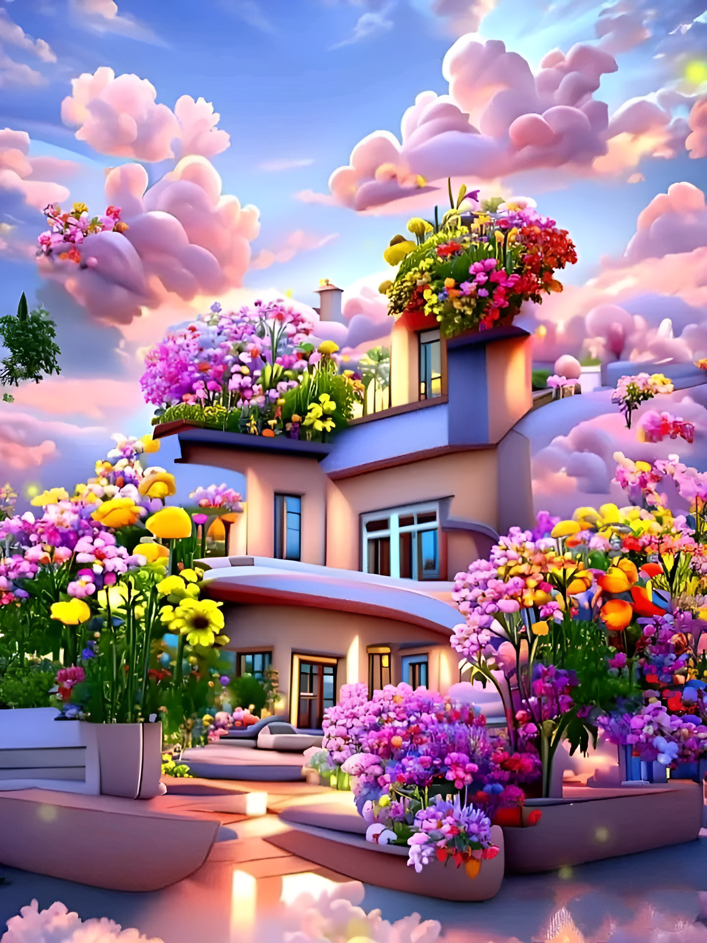 beautiful house wallpaper