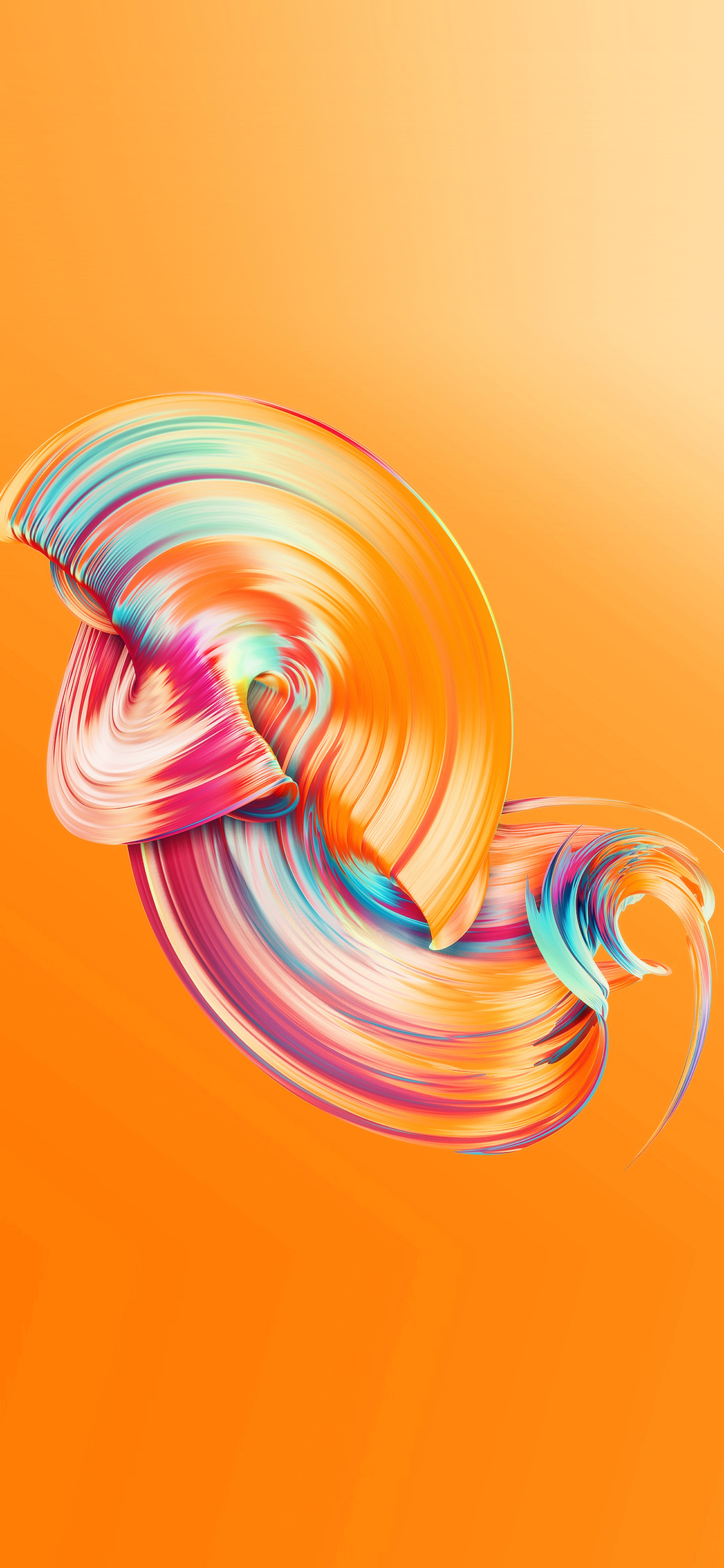 iPhone X wallpaper. abstract lines color orange pattern background