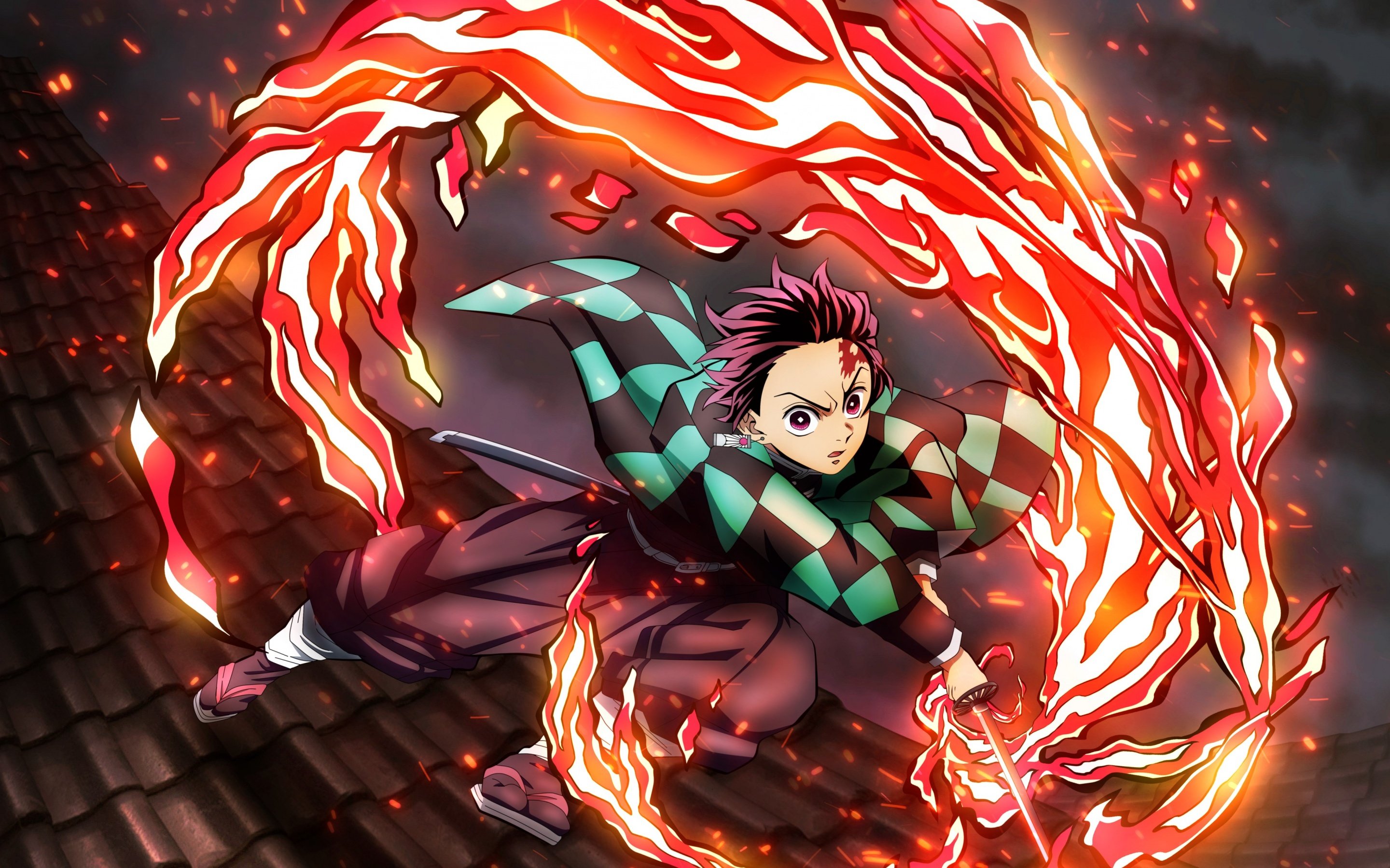 4K Tanjiro Kamado Wallpaper