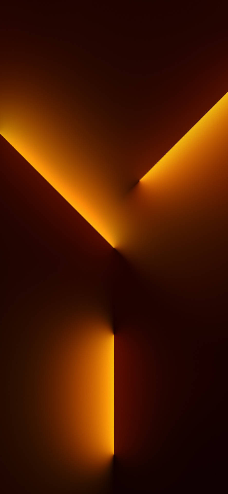 Download iPhone 13 Orange Light Beam Wallpaper