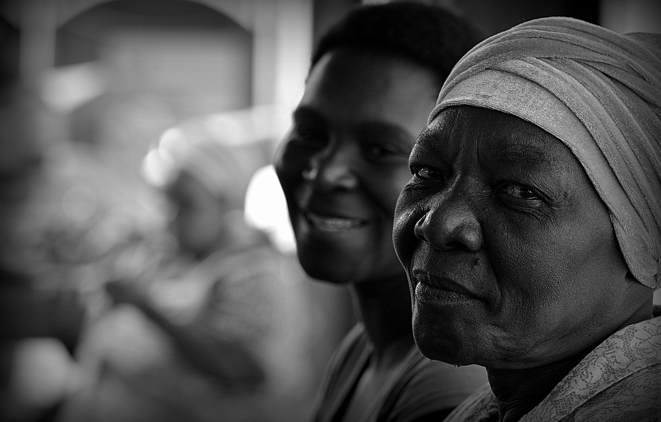 Wallpaper black, woman, old, face image for desktop, section ситуации