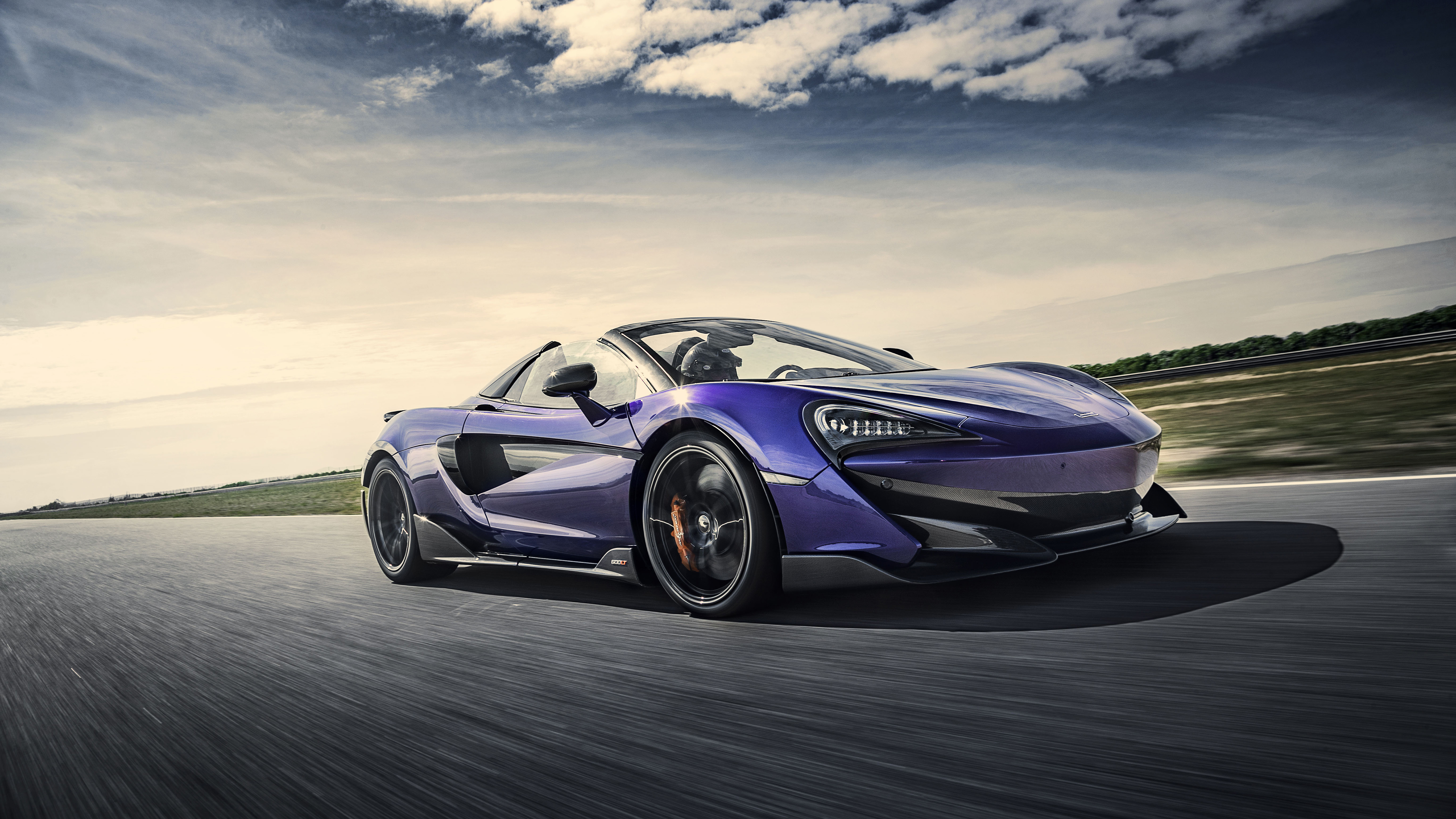 McLaren 600LT Spider Lantana Purple 2019 5K Wallpaper Car Wallpaper