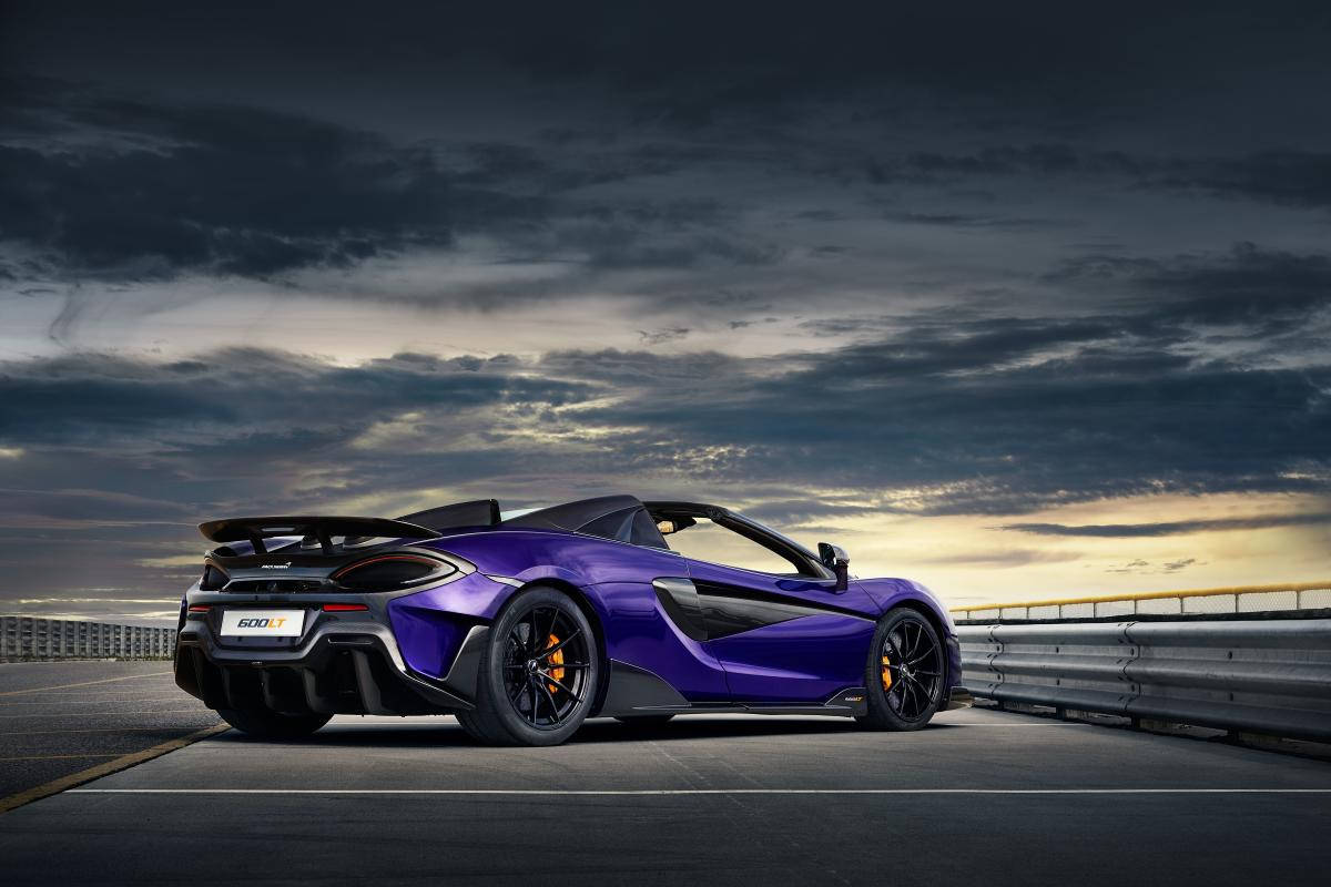 Download Purple Mclaren Spyder 600lt Wallpaper