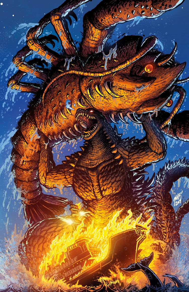 Godzilla Rulers of Earth cover. Godzilla comics, Kaiju monsters, Godzilla