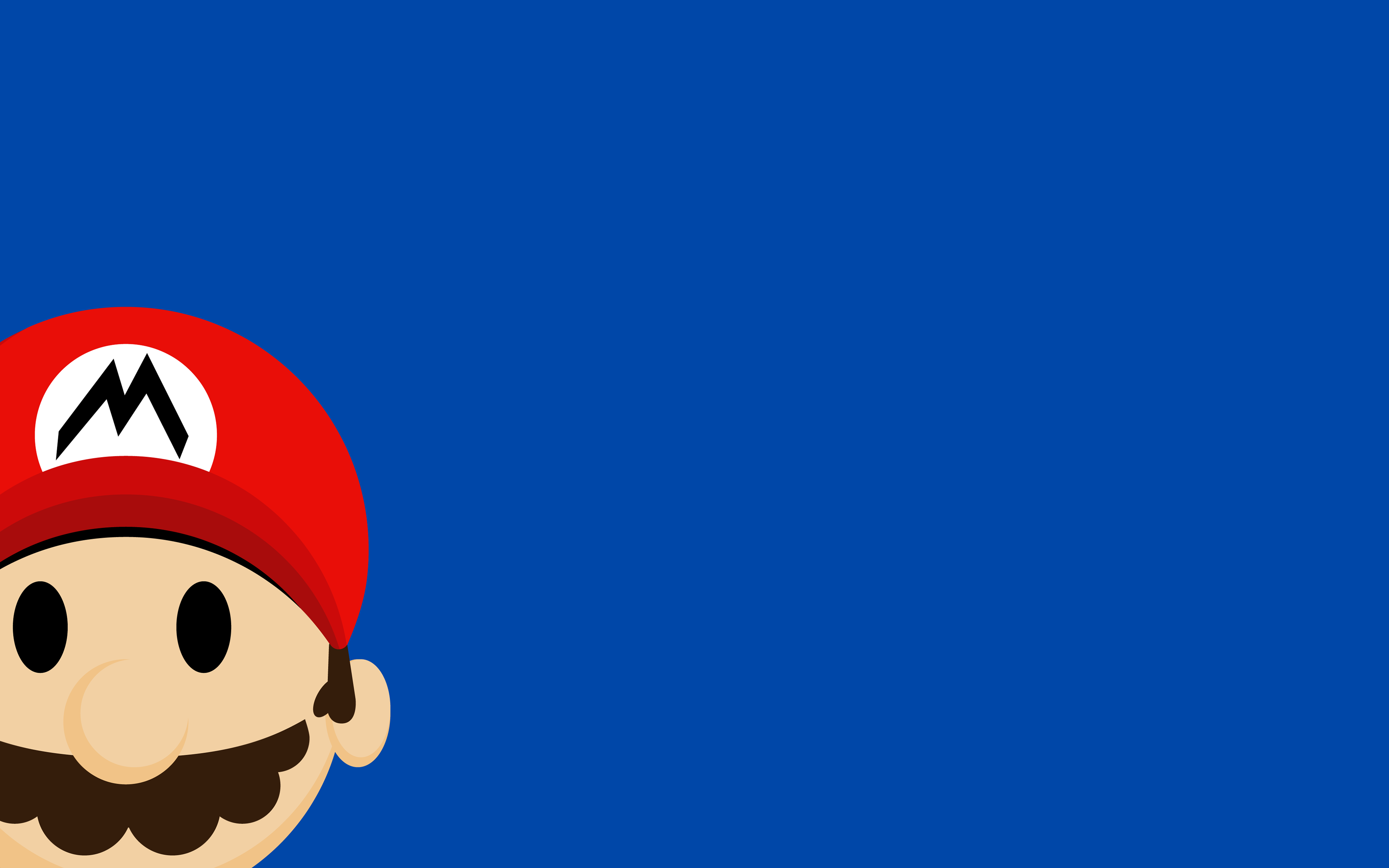 illustration, video games, simple background, minimalism, blue background, cartoon, Super Mario, Nintendo, Mario Bros, screenshot, computer Gallery HD Wallpaper