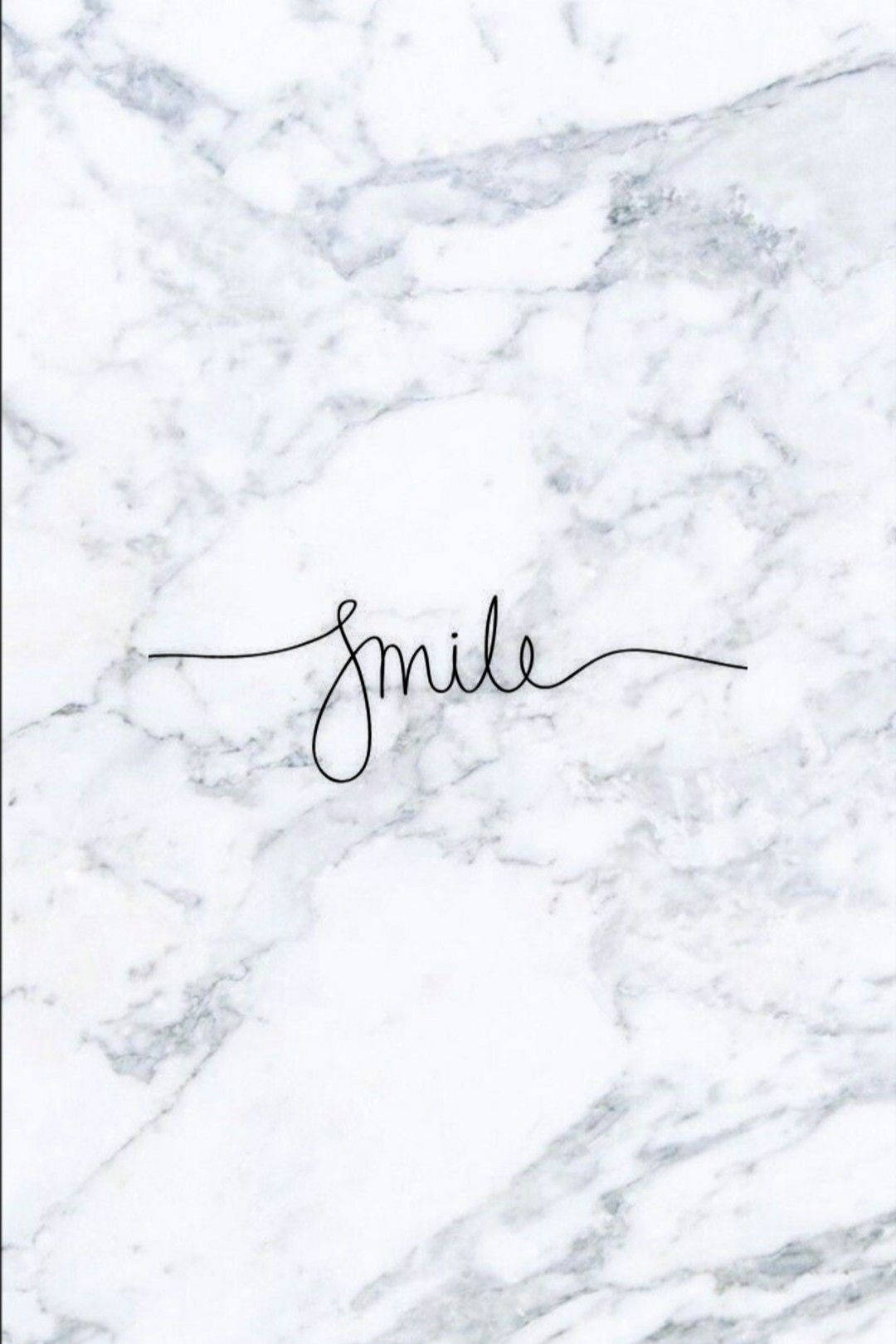 Download Smile On Black White Marble iPhone Wallpaper