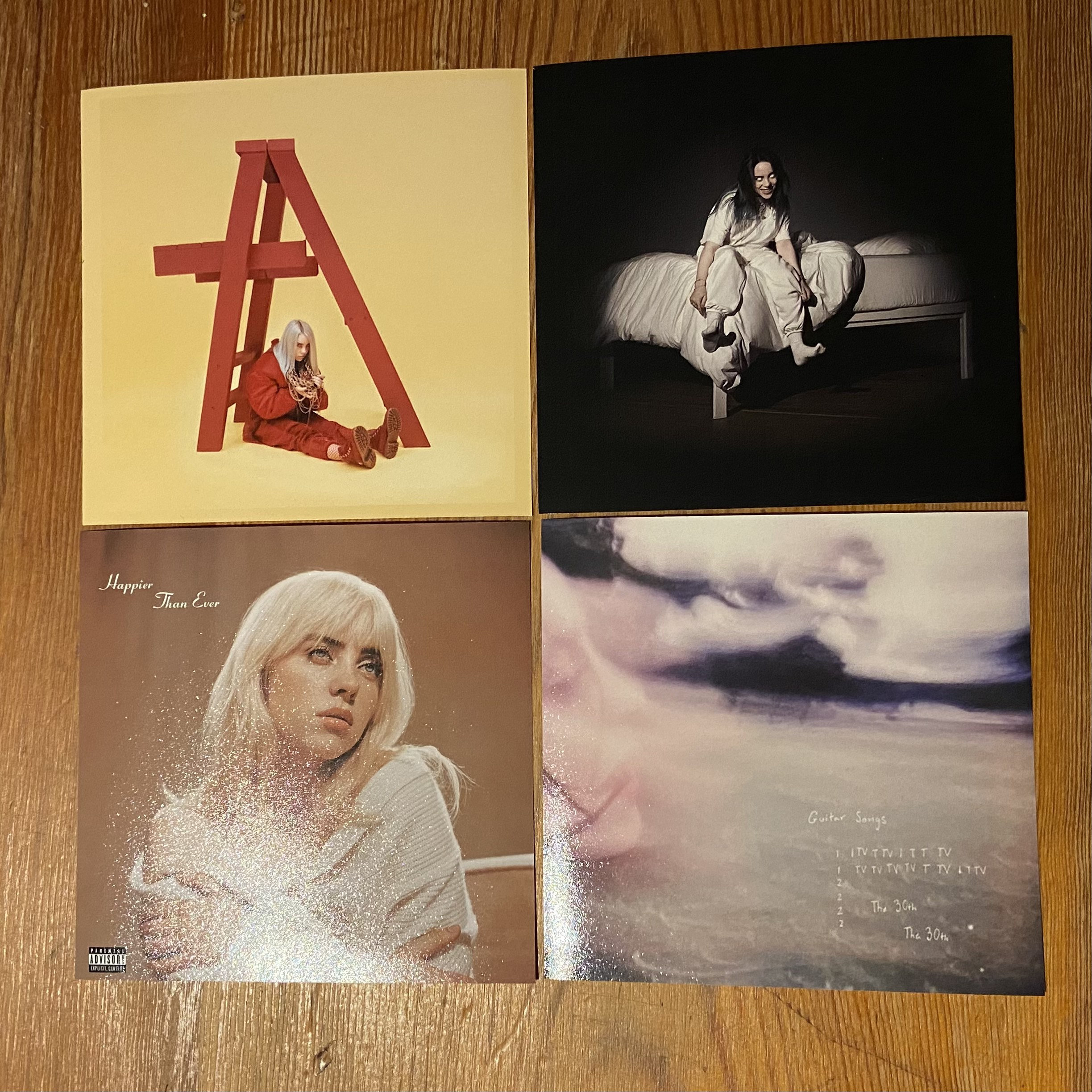 Billie Eilish Album Cover Prints Set of 4