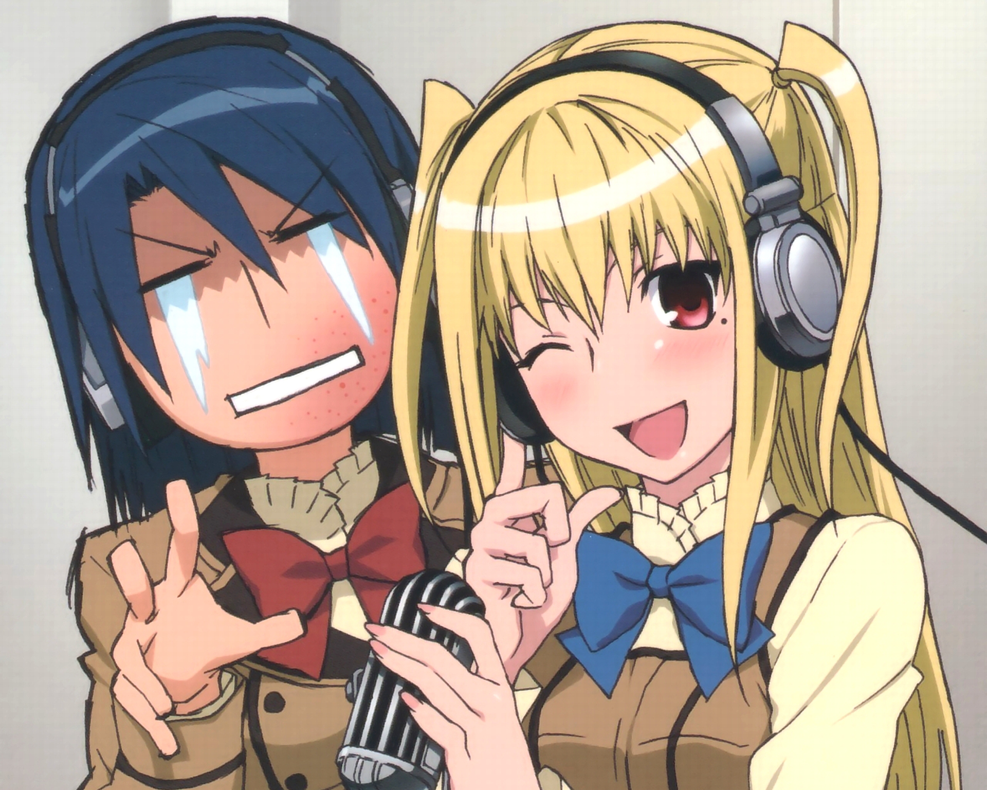 illustration, anime, anime girls, cartoon, comics, Maria Holic, Shid Mariya, Miyamae Kanako, sketch, mangaka Gallery HD Wallpaper