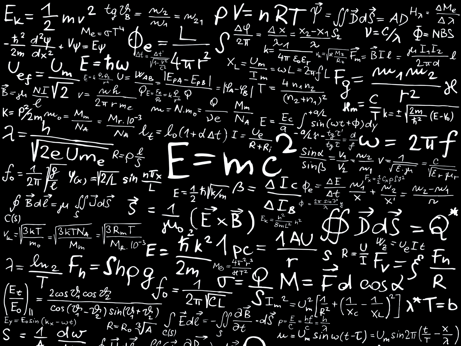Physics Equations Wallpaper