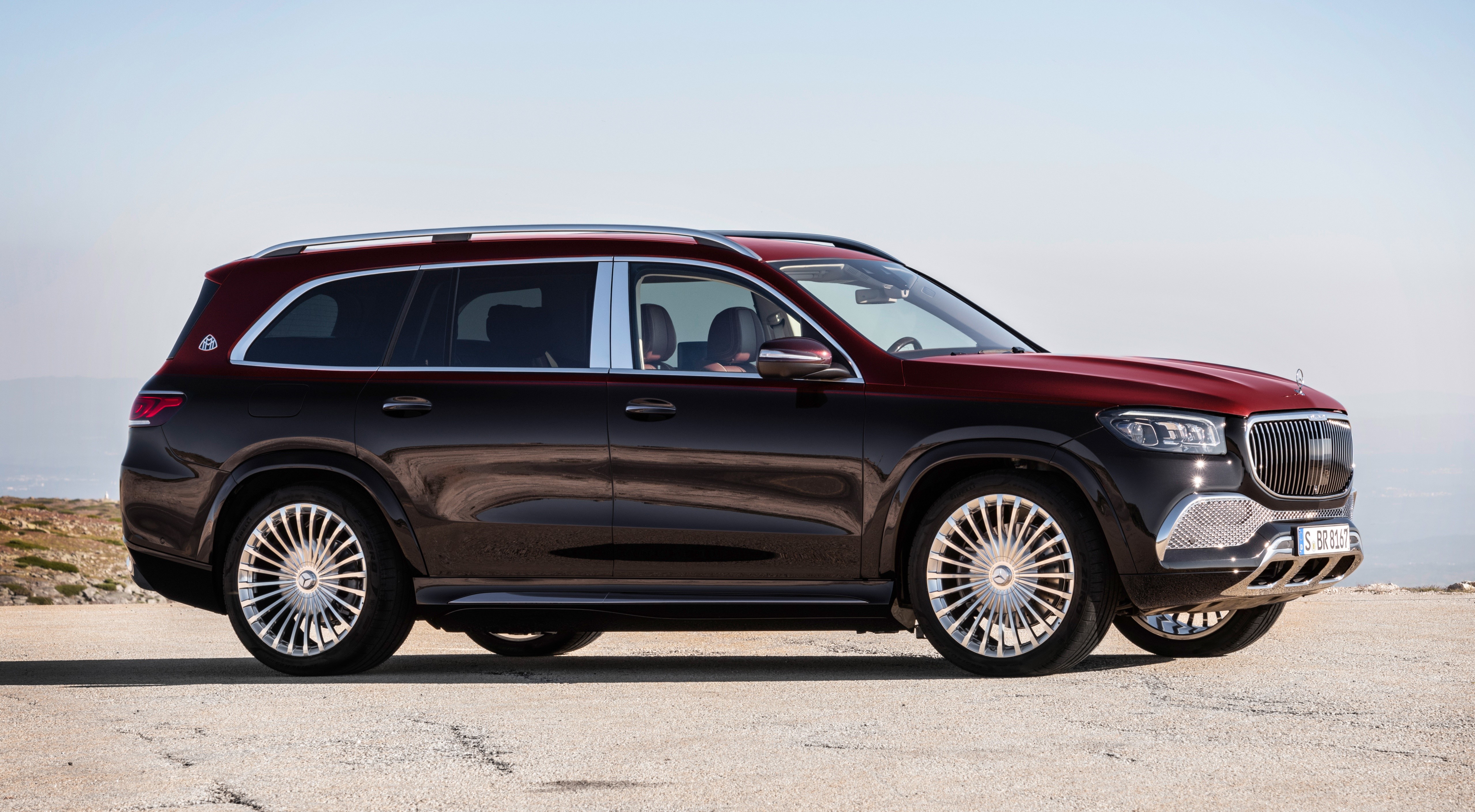 4K, 5K, GLS 600, 4MATIC, 2020, Mercedes Benz, Maybach, Side, Wine Color, SUV Gallery HD Wallpaper