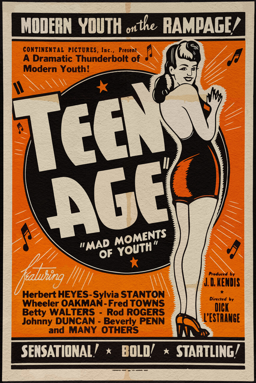 Teen age Vintage Poster Wall Mural