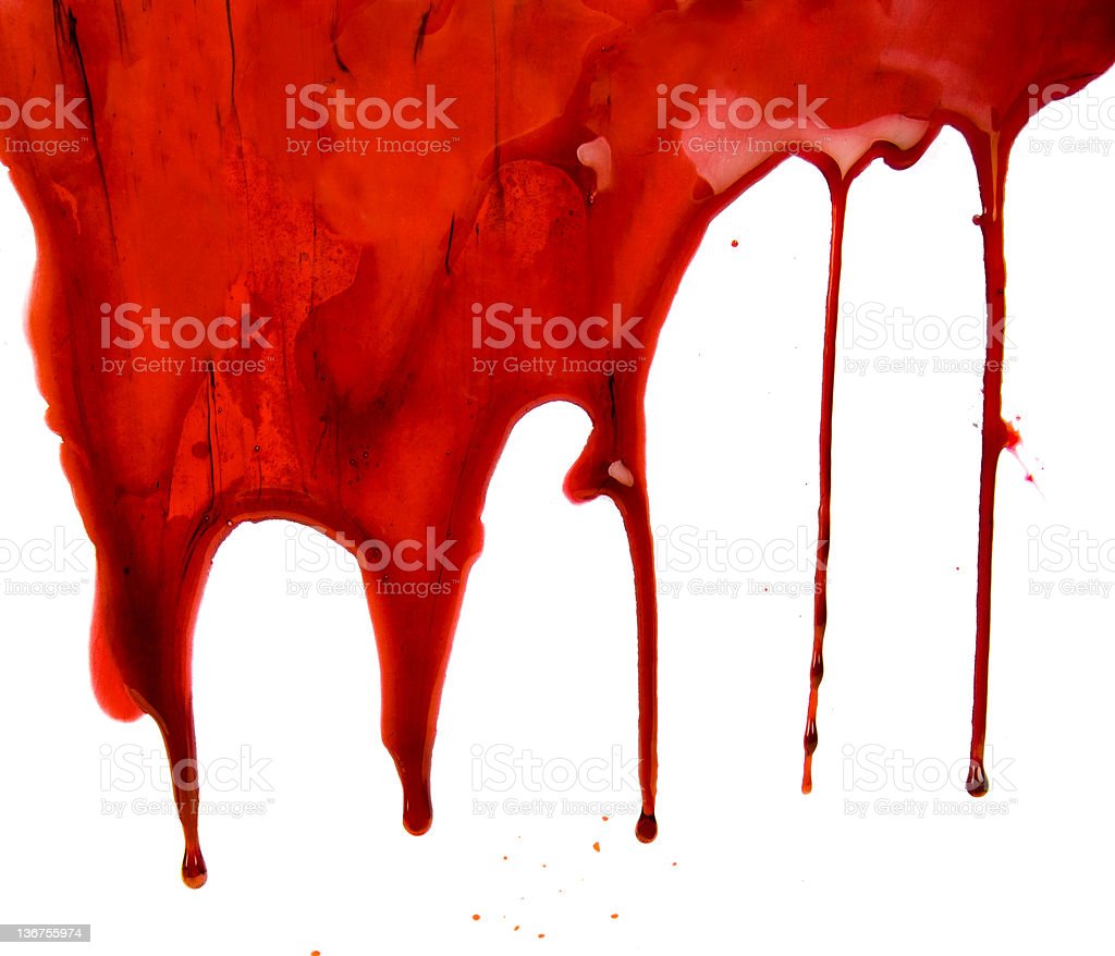 Blood Dripping On White Background Image Now, Drop, Stained