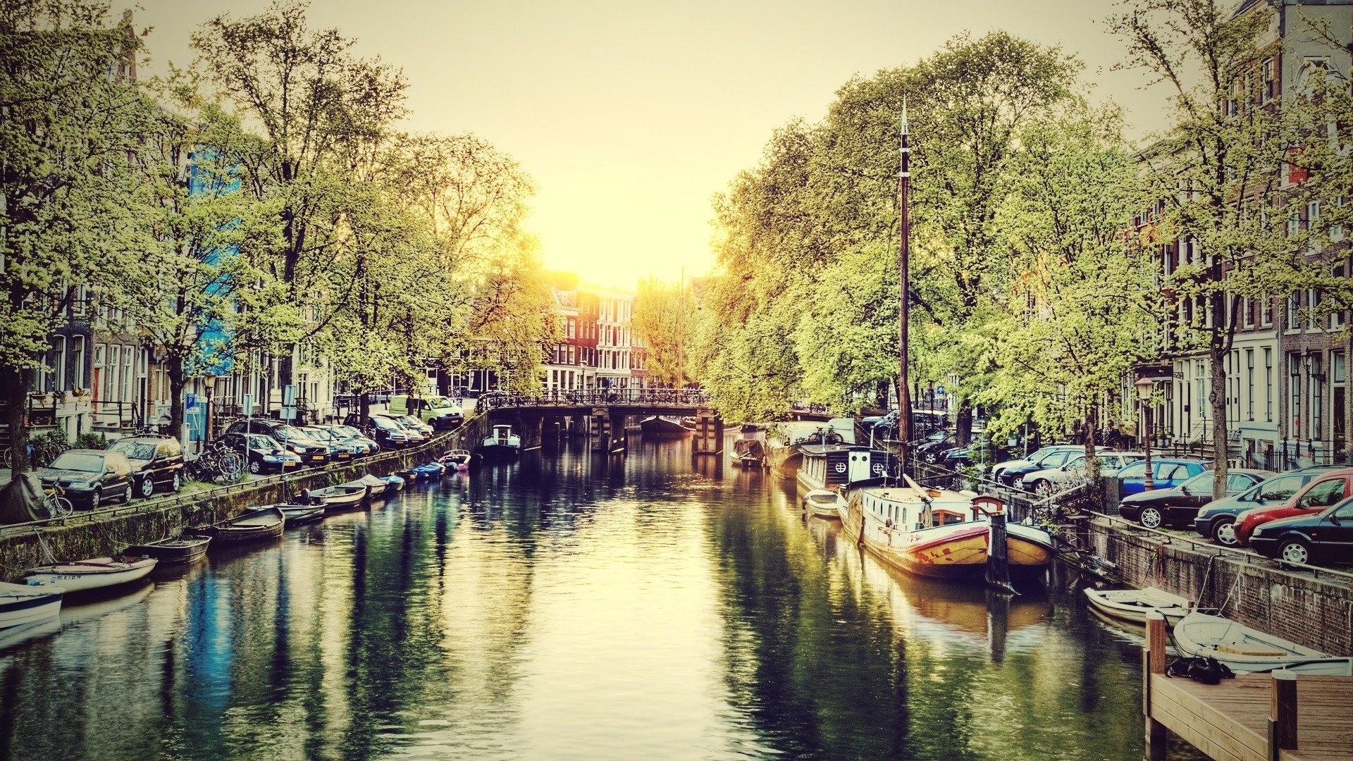 1920x1080 amsterdam canal summer water wallpaper JPG 805 kB Gallery HD Wallpaper