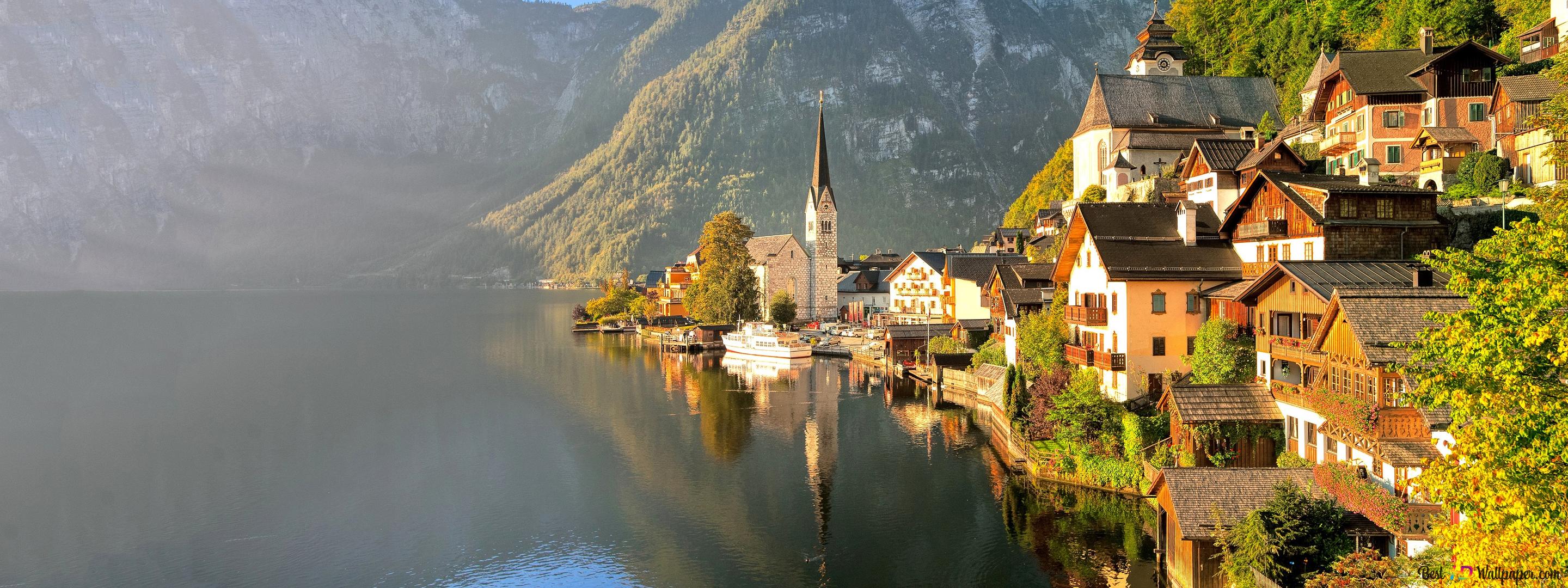 Hallstatt Austria 4K wallpaper download