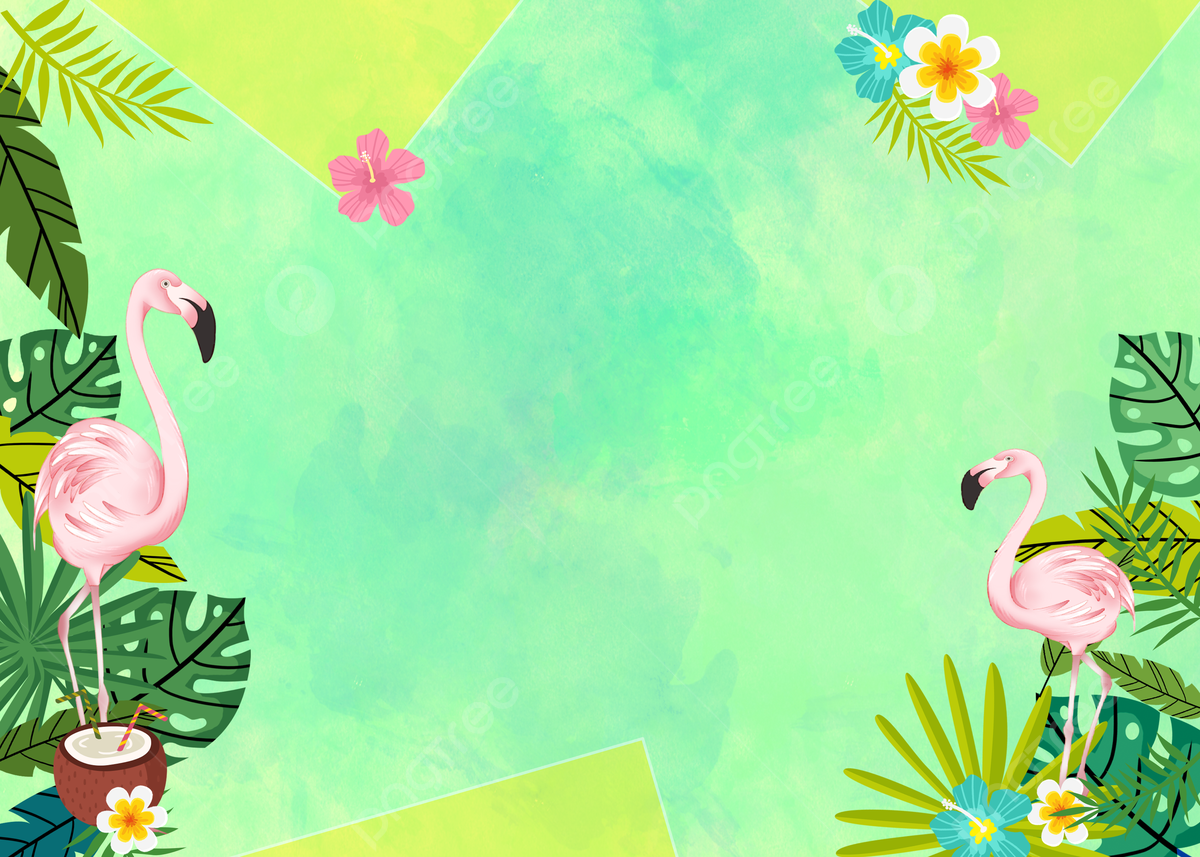 Flamingo Background Summer Watercolor, Watercolor, Background, Flamingo Background Image And Wallpaper for Free Download