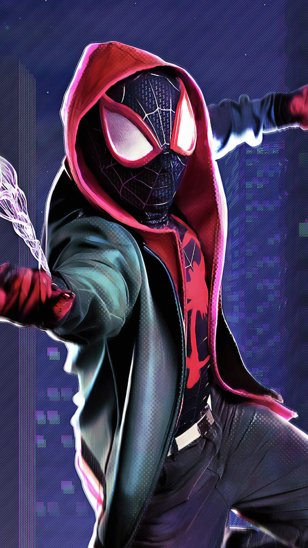 Spider Man: Into The Spider Verse Phone Wallpaper By TiELO Esguerra