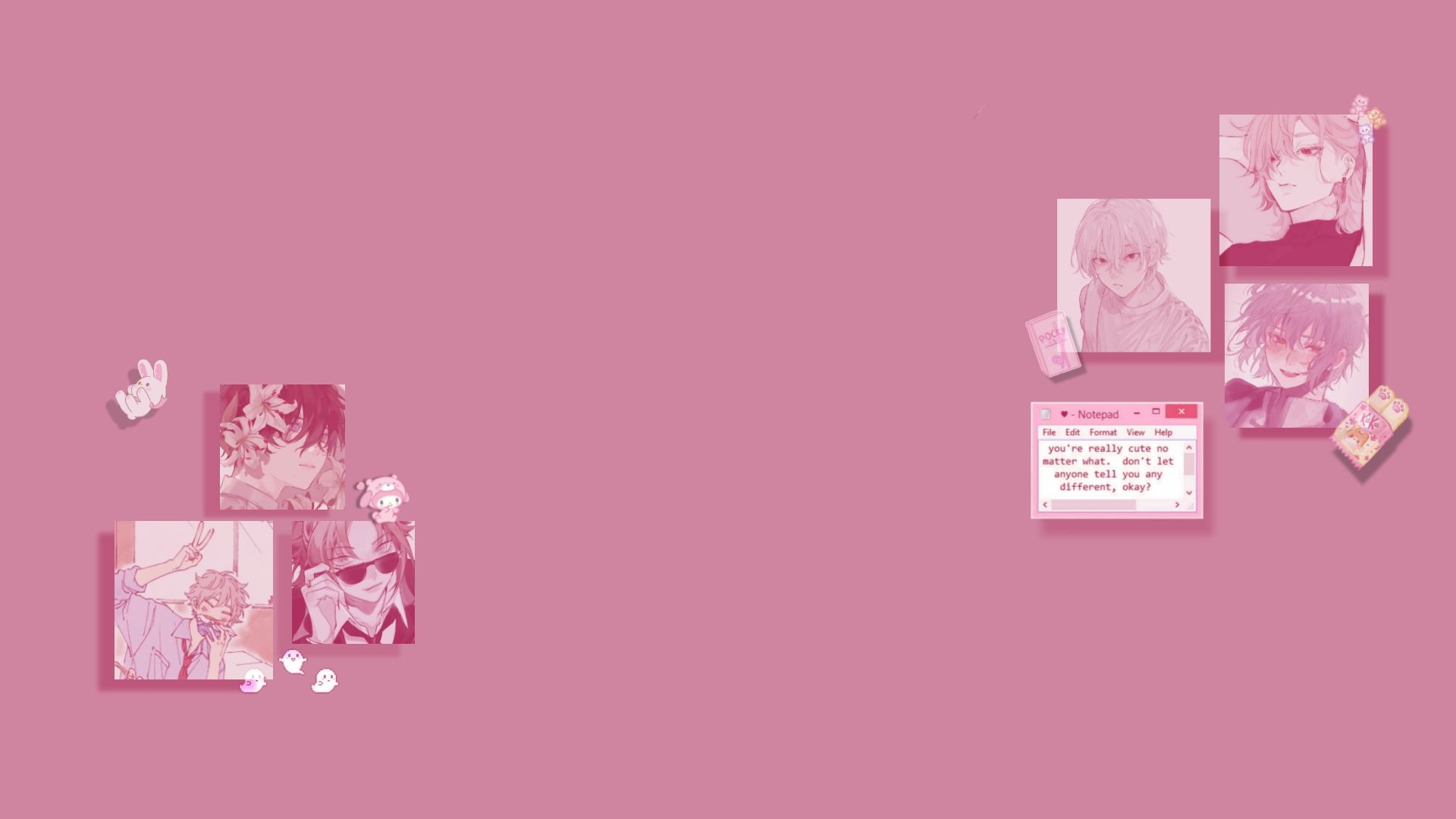 Aesthetic Pink Anime Desktop Wallpapers Wallpaper Cave 