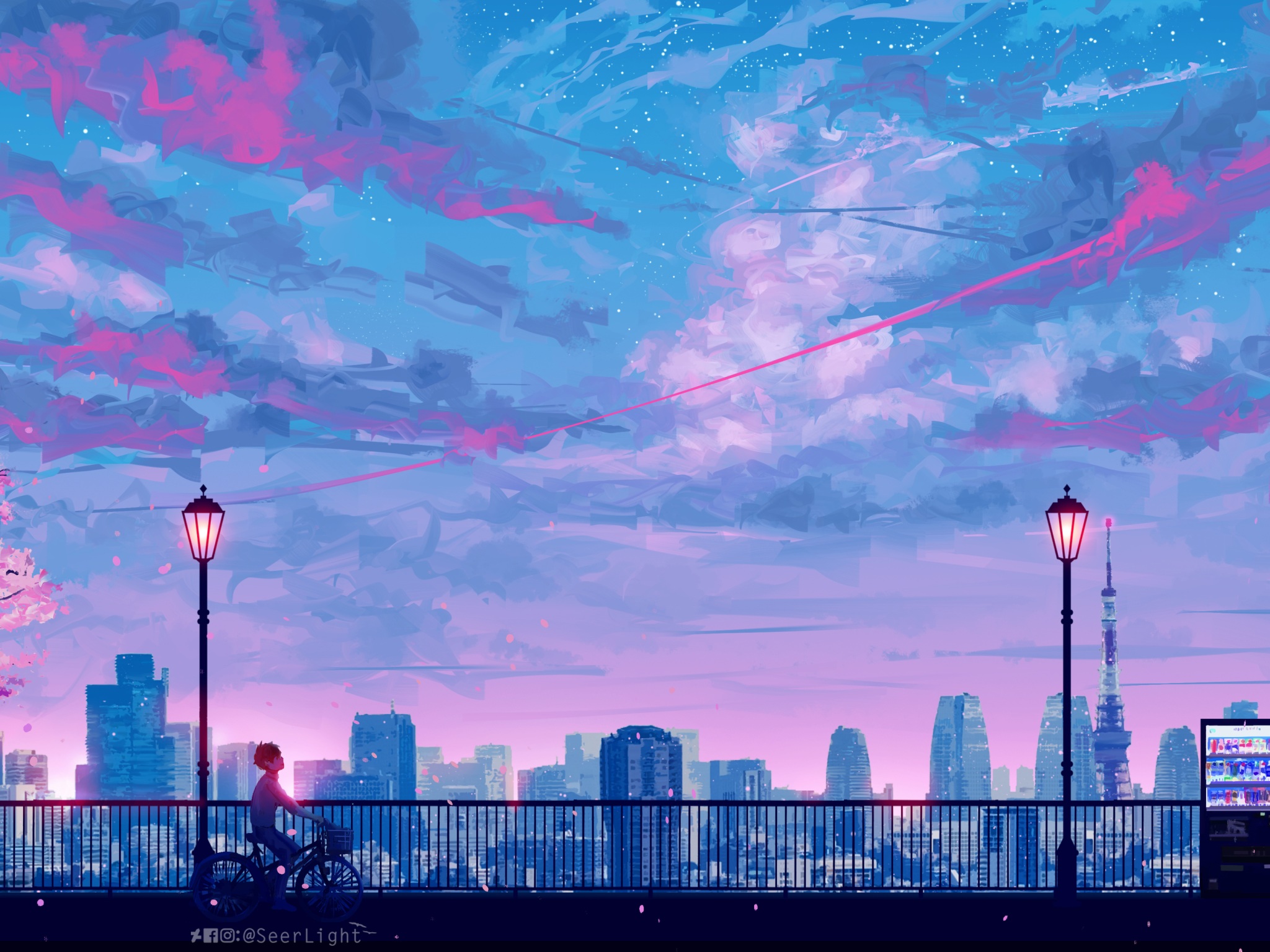 Wallpaper 4k Anime Cityscape Landscape Scenery 4k Wallpaper