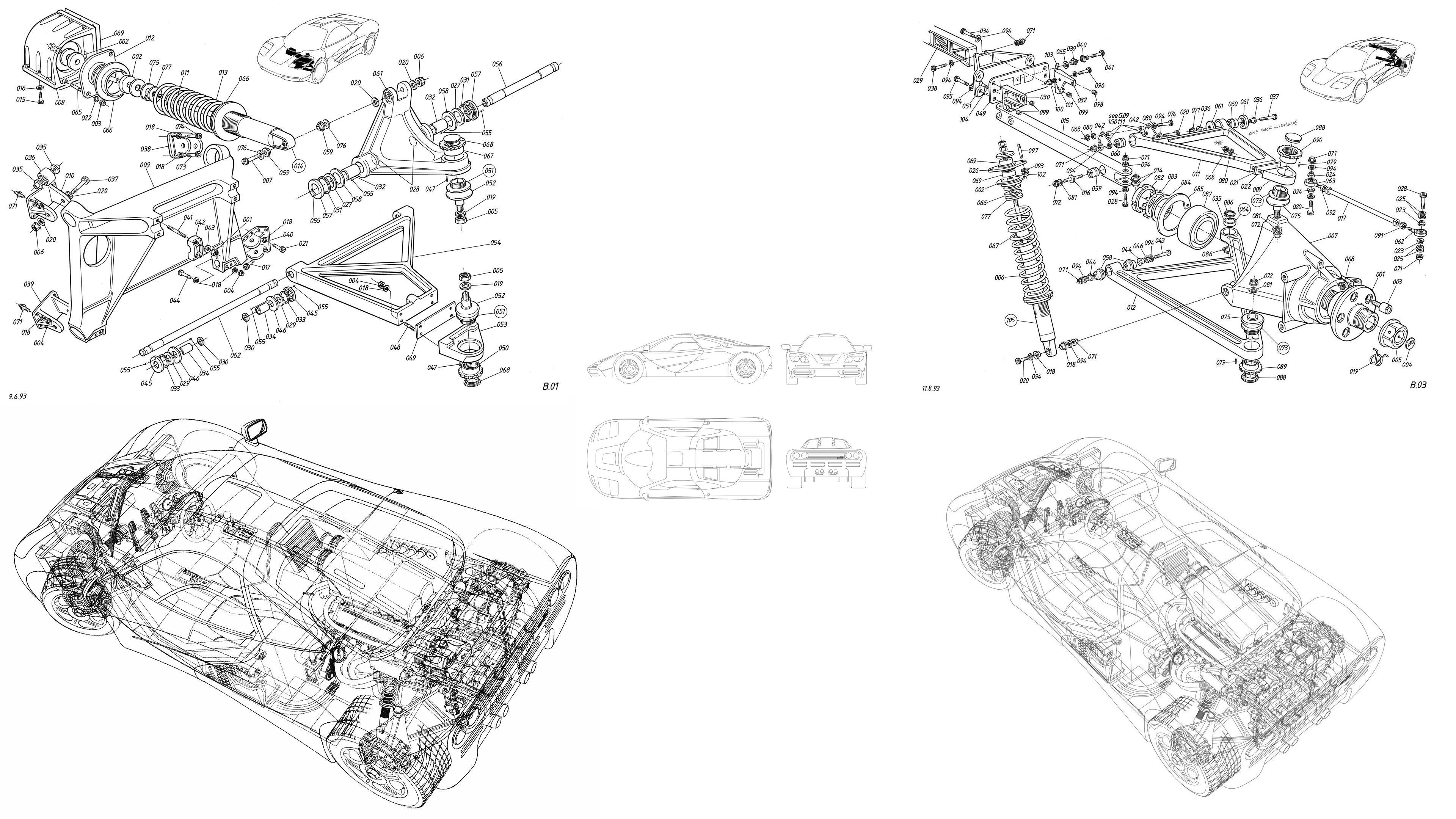 Mclaren F1 Engineering Drawings [3840 2160]. Mclaren f1, Mclaren, Lego wallpaper