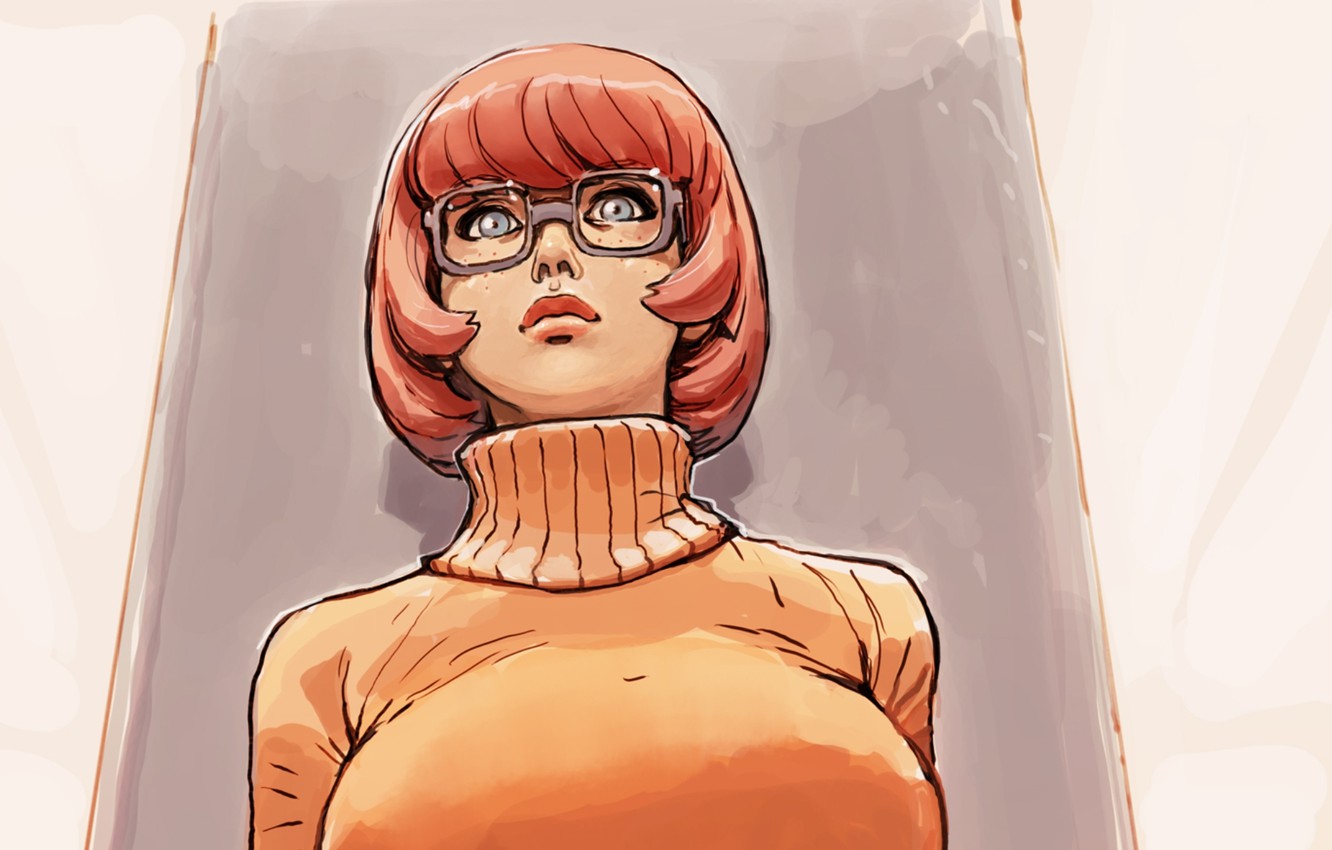 Wallpaper Chest, Girl, Art, Glasses, Scooby Doo, Velma Dinkley, Joel27 Image For Desktop, Section фильмы