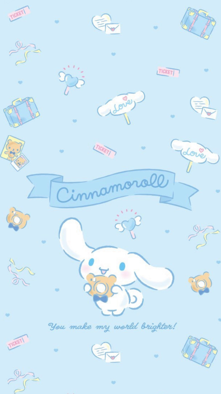 Cinnamoroll. Hello kitty wallpaper, Sanrio wallpaper, iPhone wallpaper cat