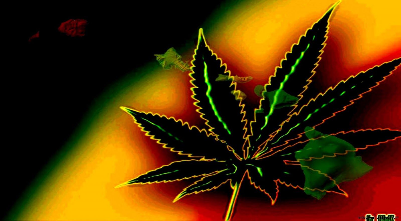 Weed Leaf Wallpaper
