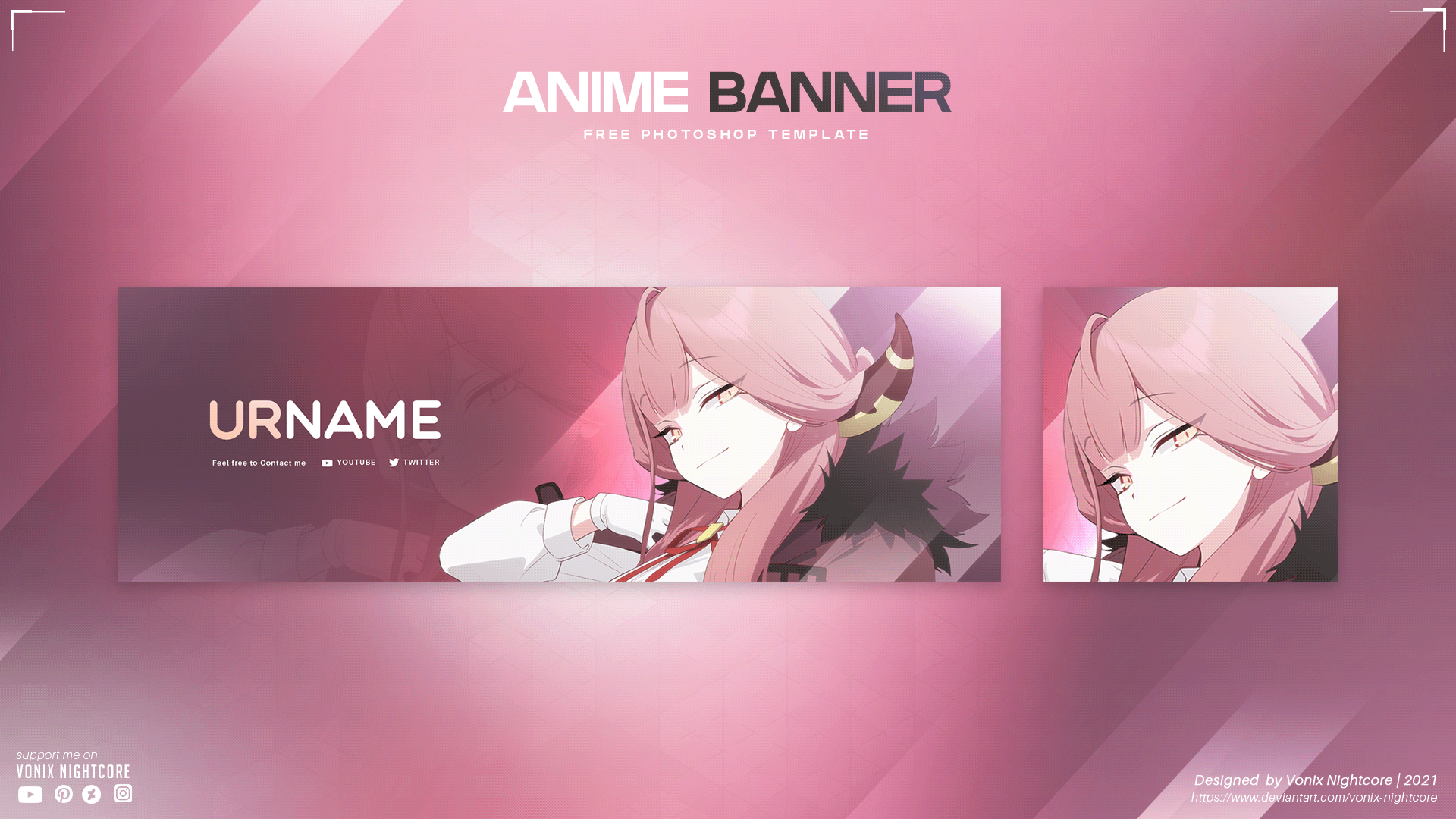 Free anime banner , link in my youtube channel