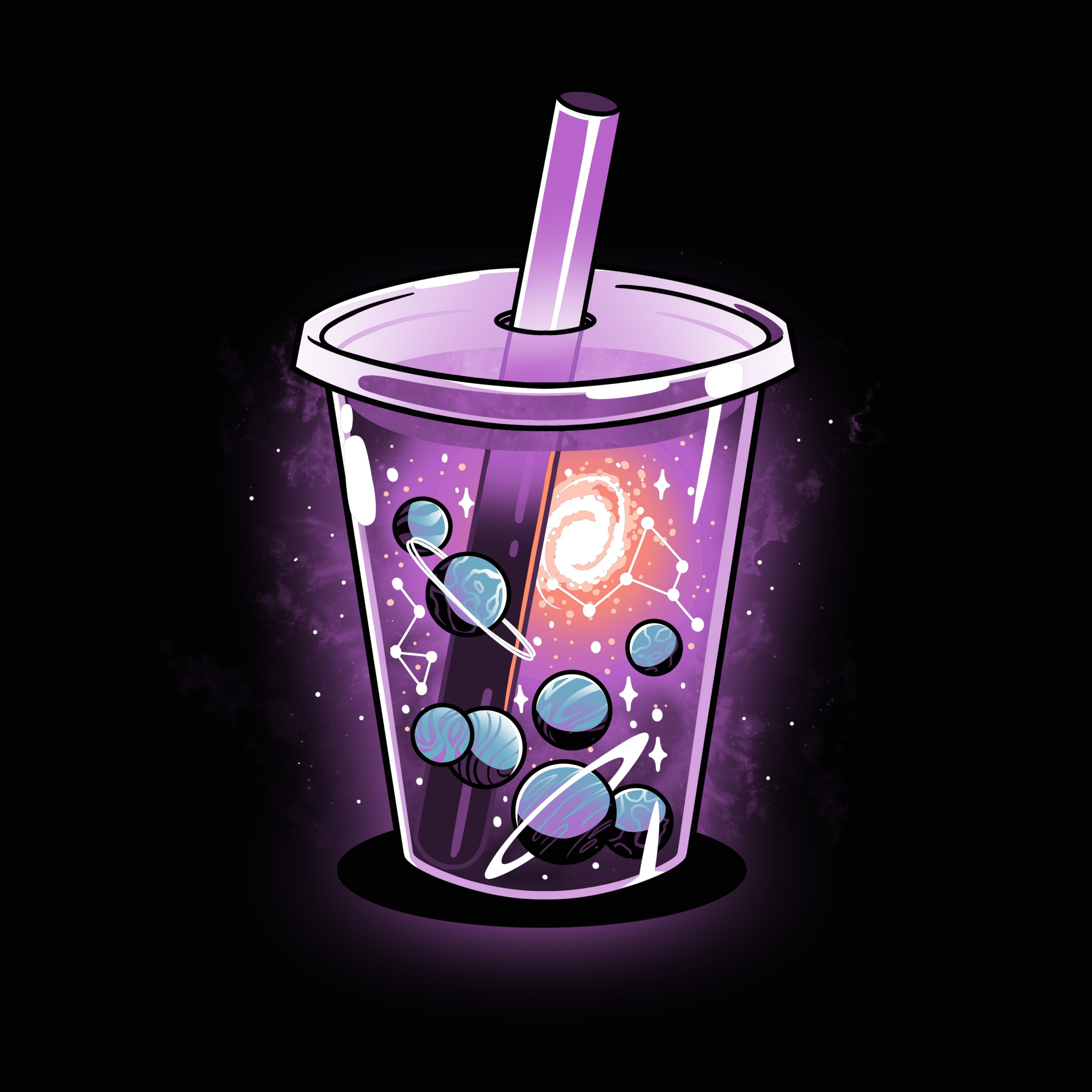 Bubble tea Wallpaper 4K, Planets, Graphics CGI
