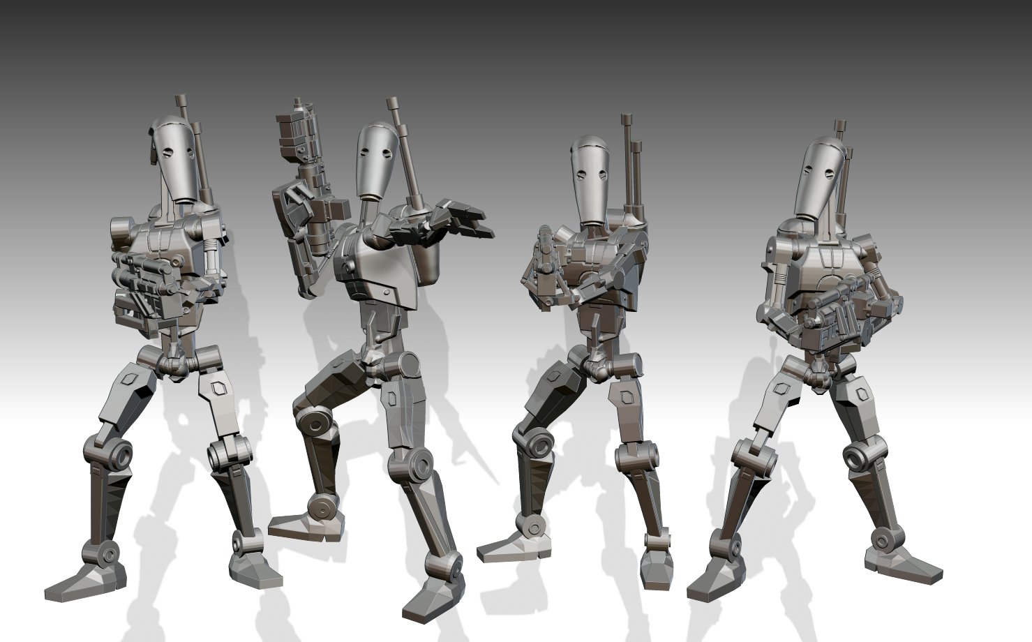 BATTLE DROIDS PACK B1 STAR WARSD Characters & People Creative Market