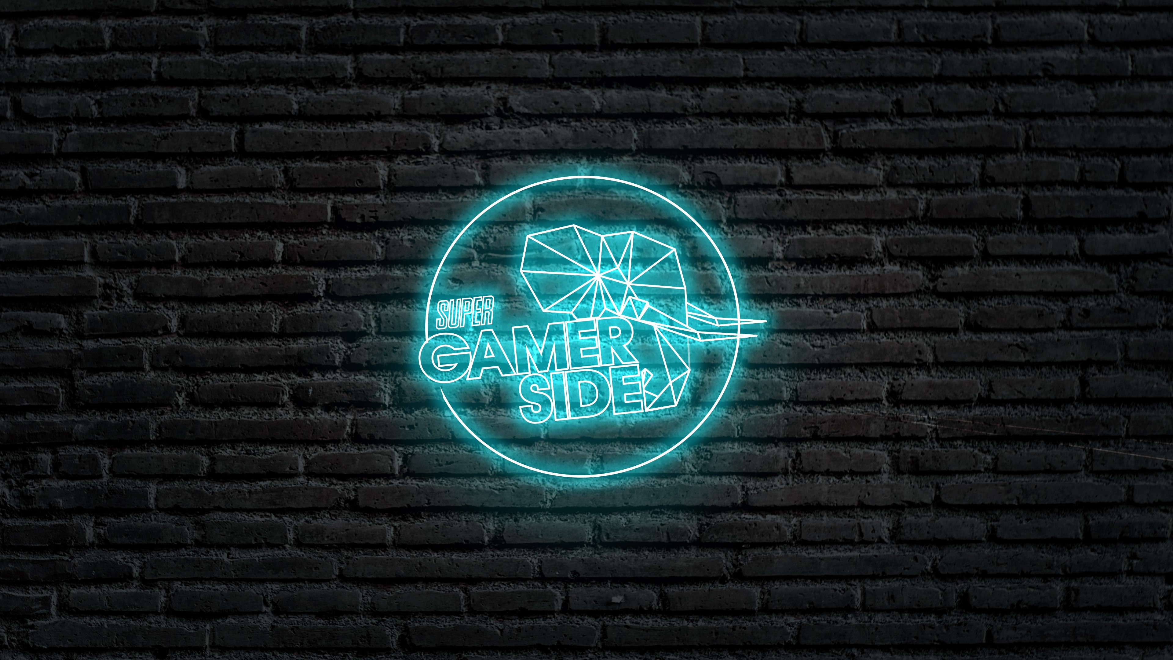 4K, gamerside, podcast, cyan, video games, neon glow Gallery HD Wallpaper