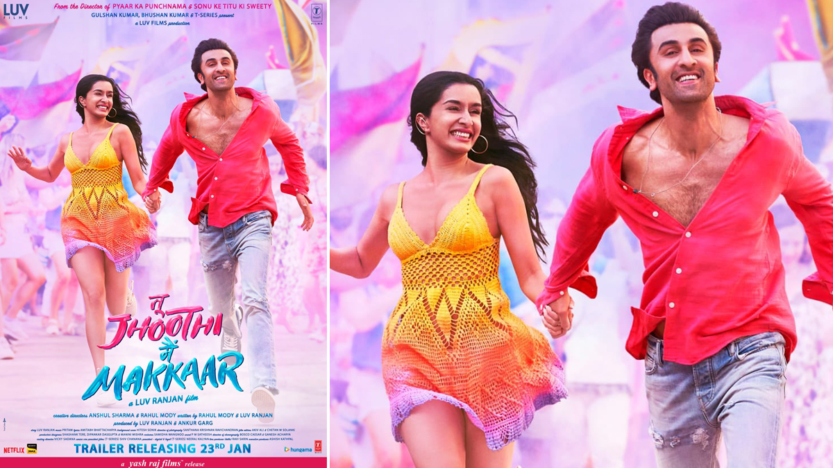 Ranbir Kapoor and Shraddha Kapoor's Tu Jhoothi Main Makkaar to Release on January 23; Check Out New Poster!