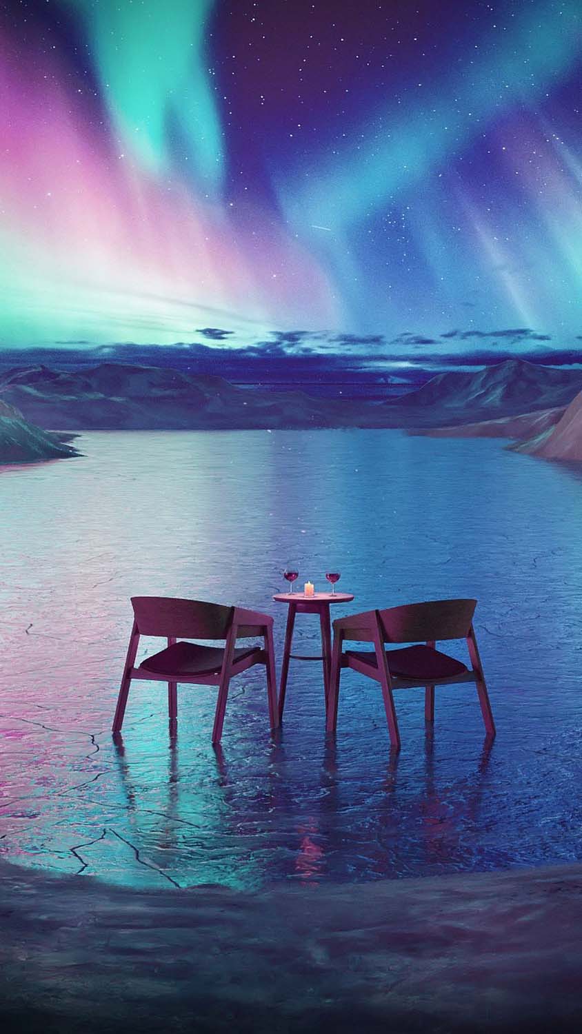 Date Night With Northern Lights IPhone Wallpaper HD Wallpaper, iPhone Wallpaper